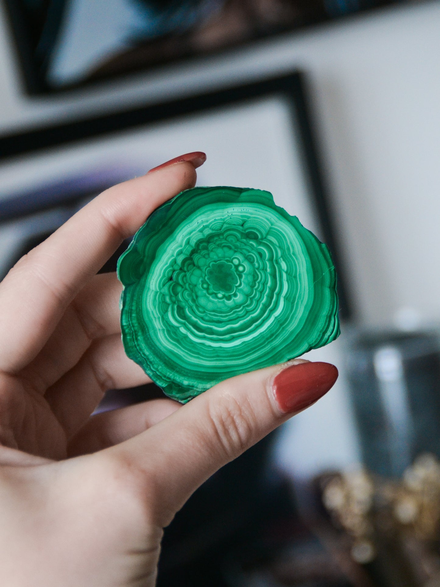 Fetta di malachite