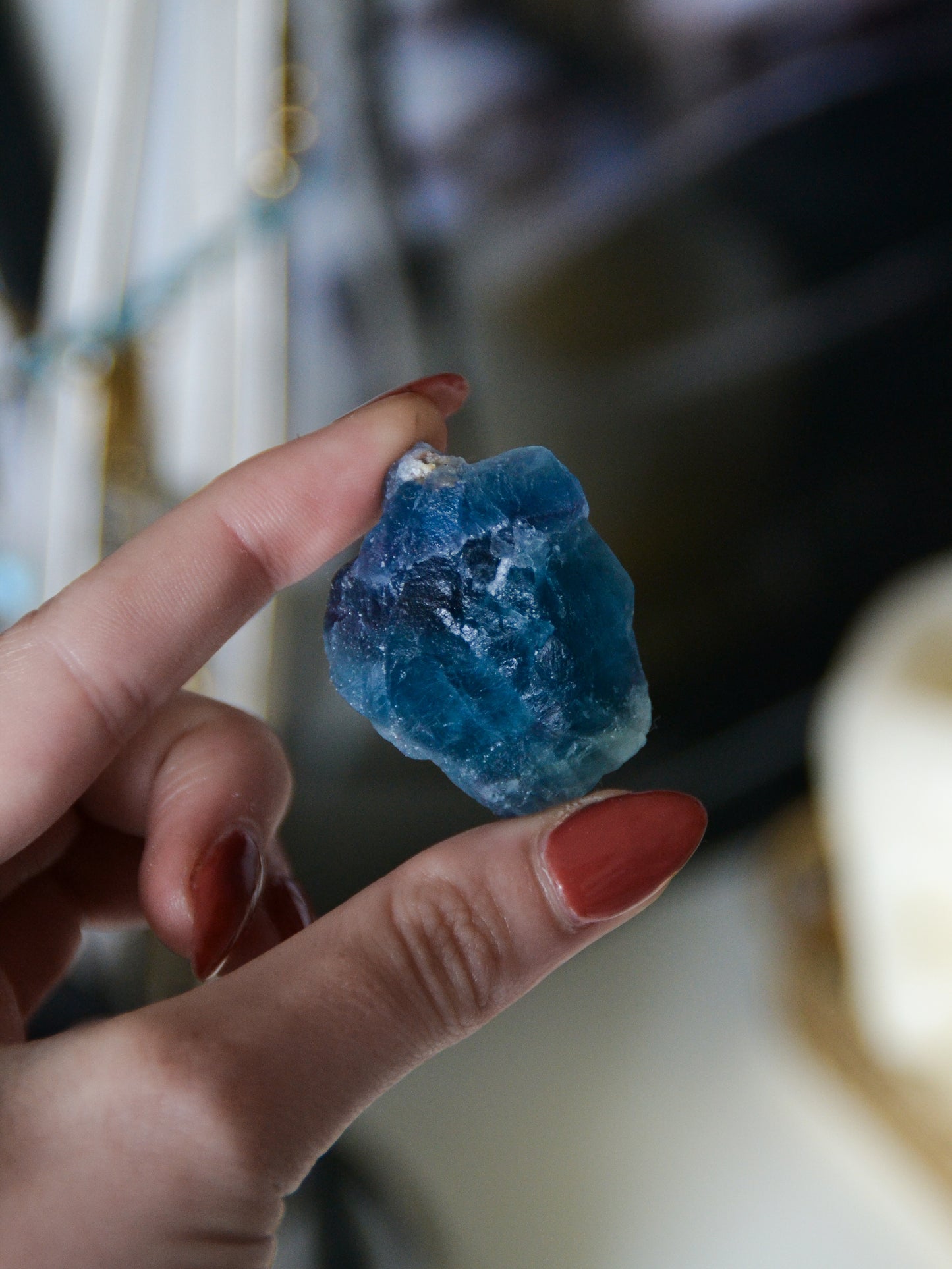 Fluorite blu grezza