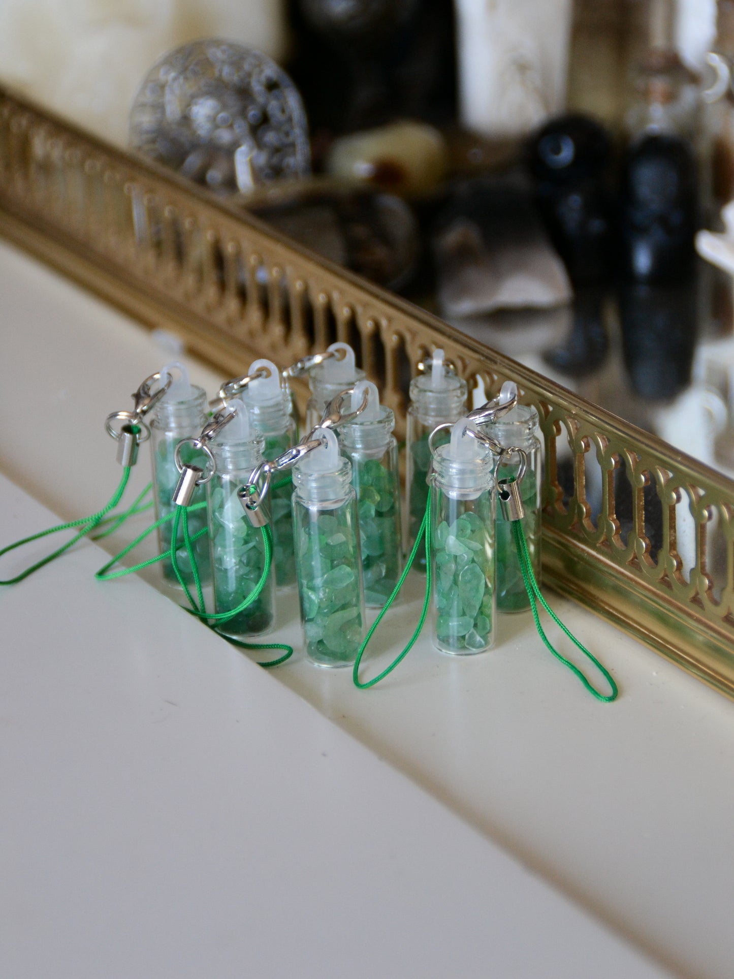 Portachiavi crystal jar Avventurina
