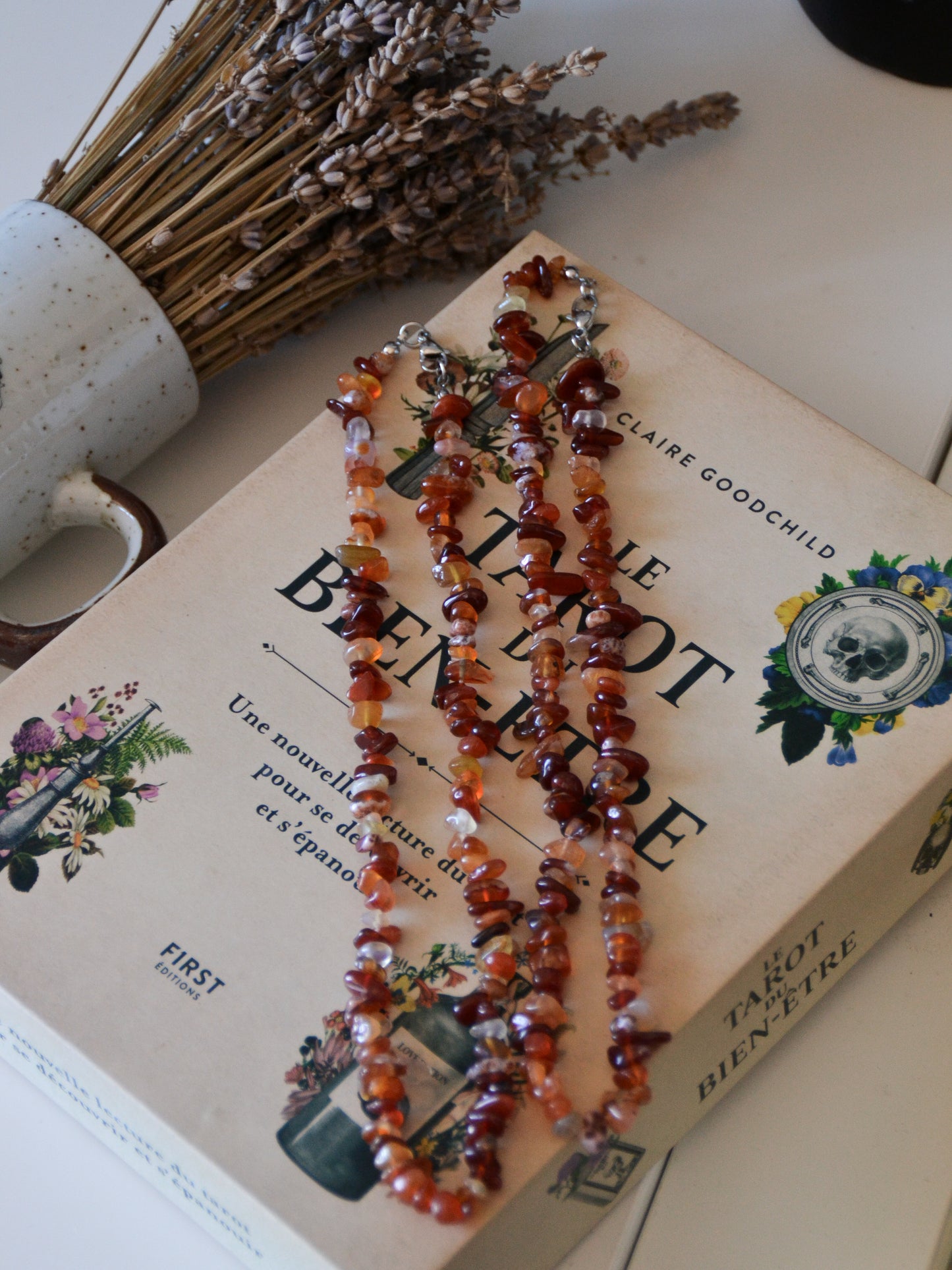 Collana in chips di corniola