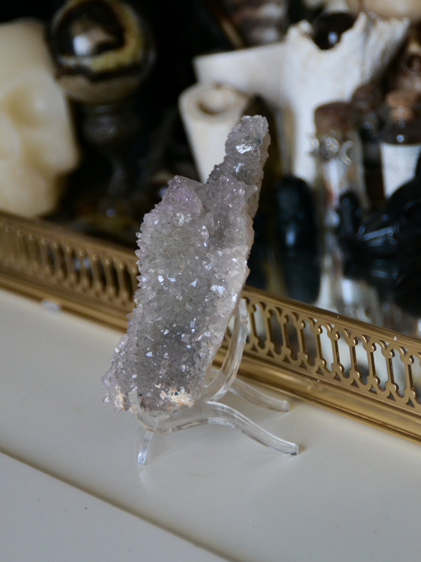 Fiore di ametista su stand (183 g)