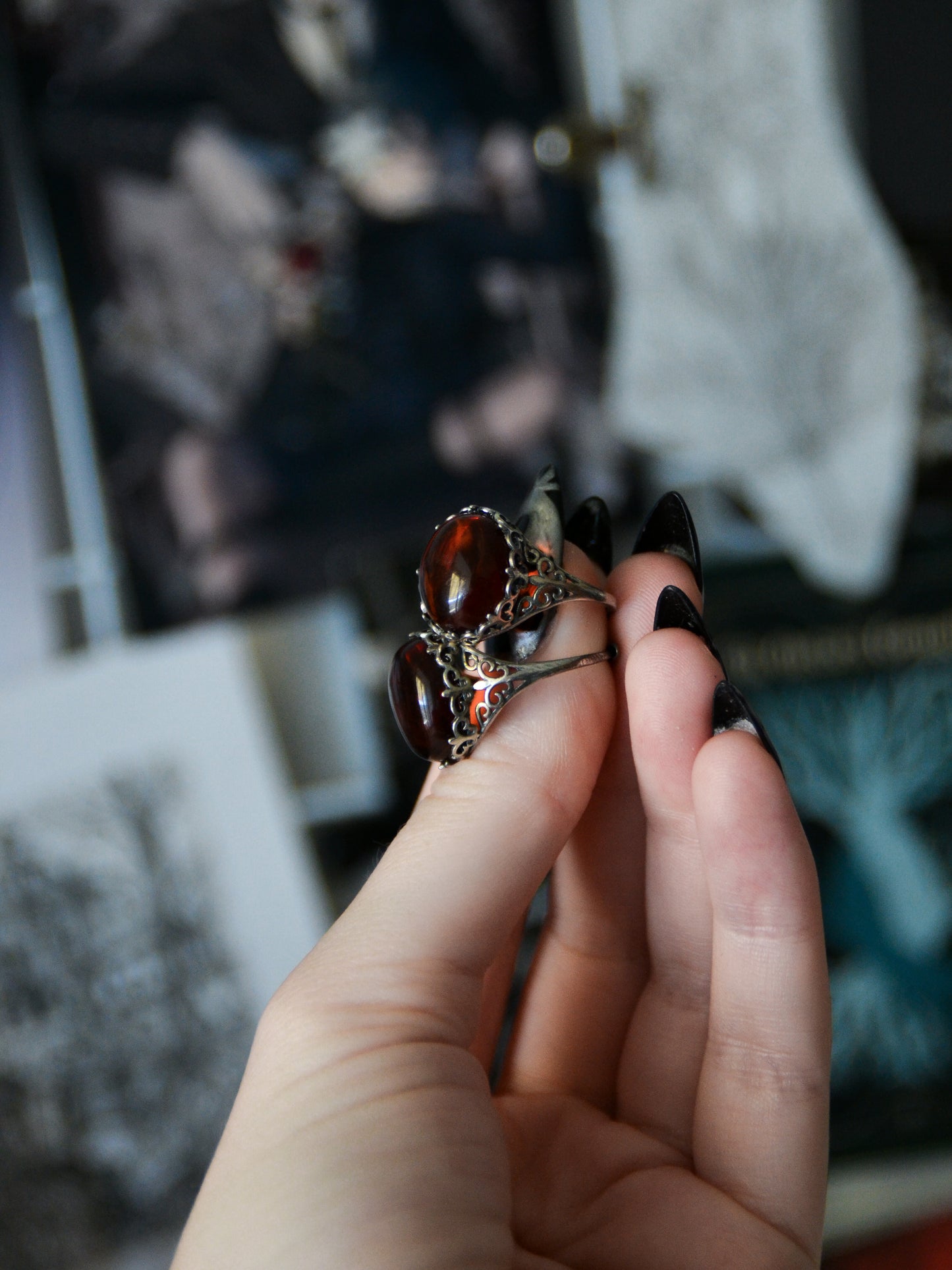 Anello con agata rossa (bestseller)