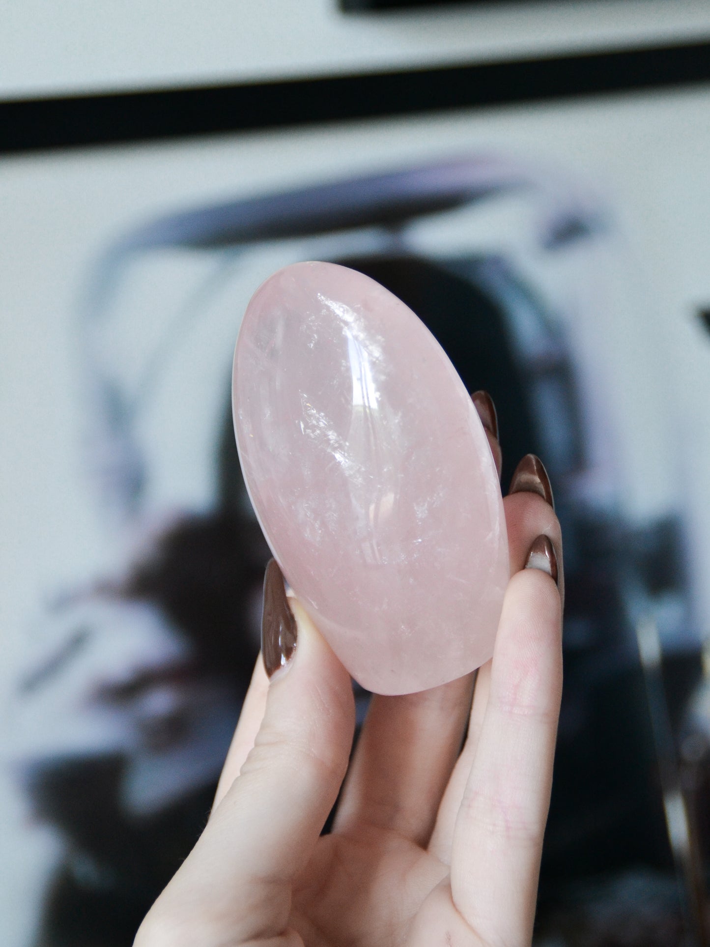 Freeform in quarzo rosa