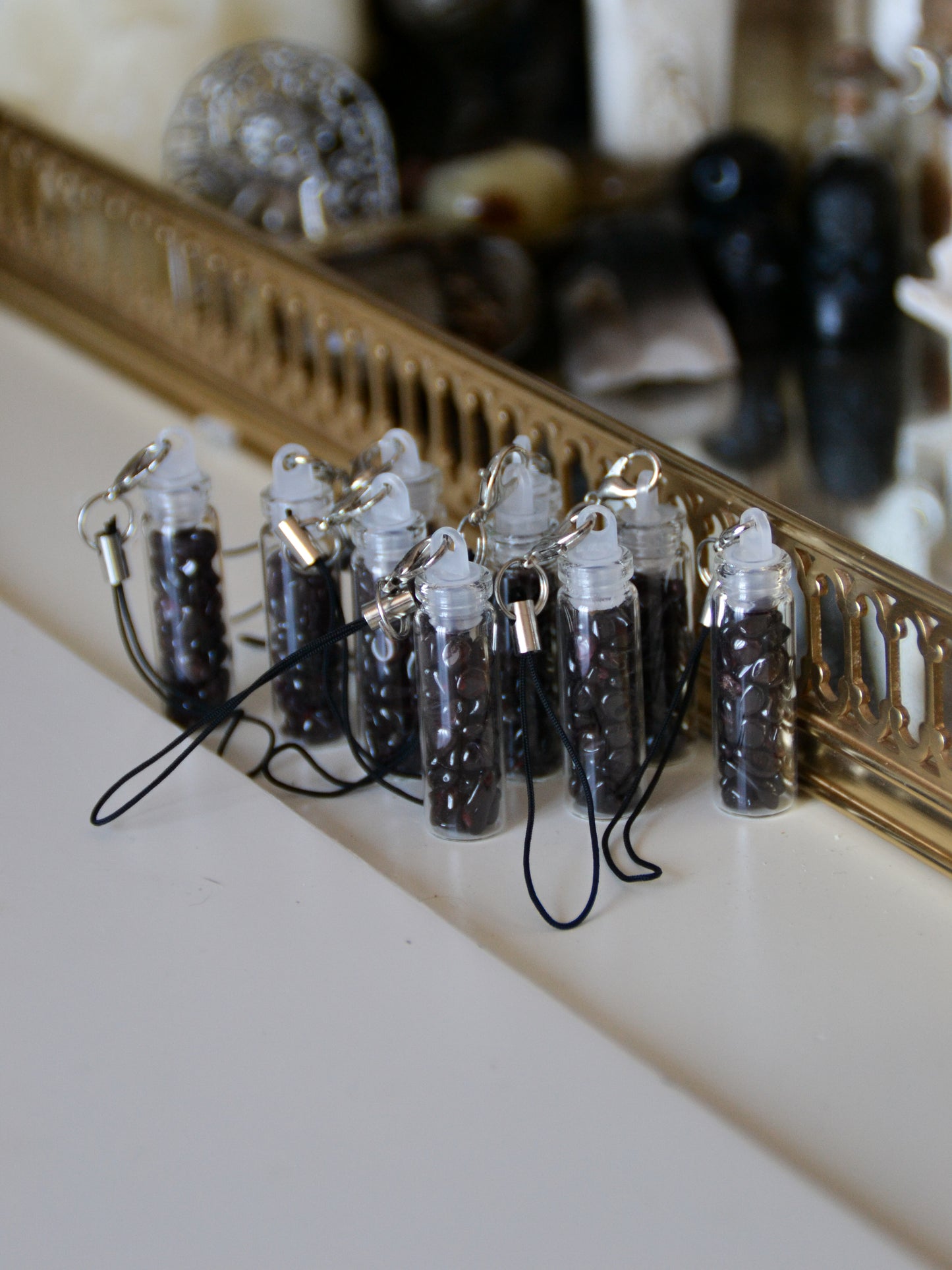 Portachiavi crystal jar Granato