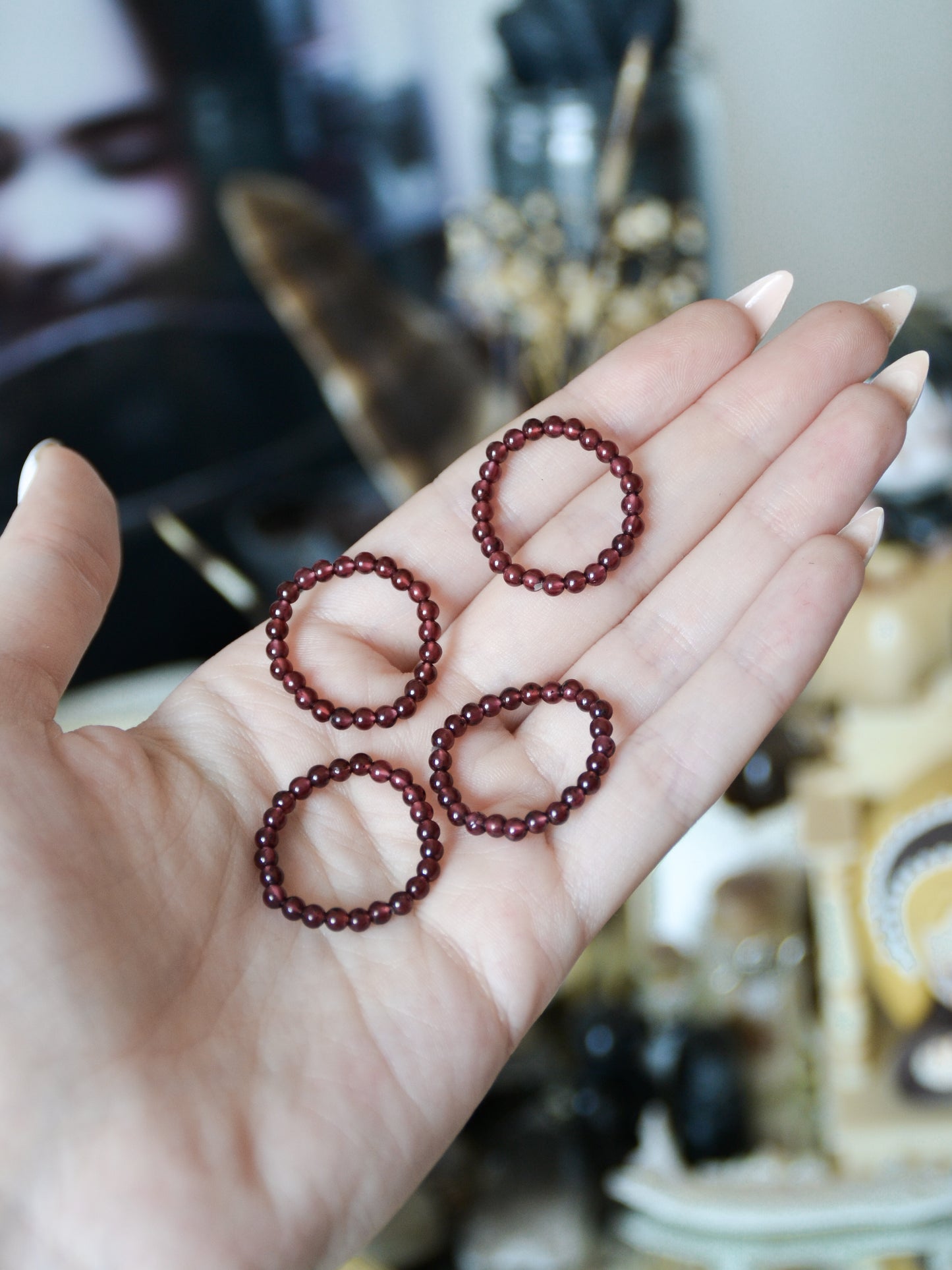 Anello elastico in granato
