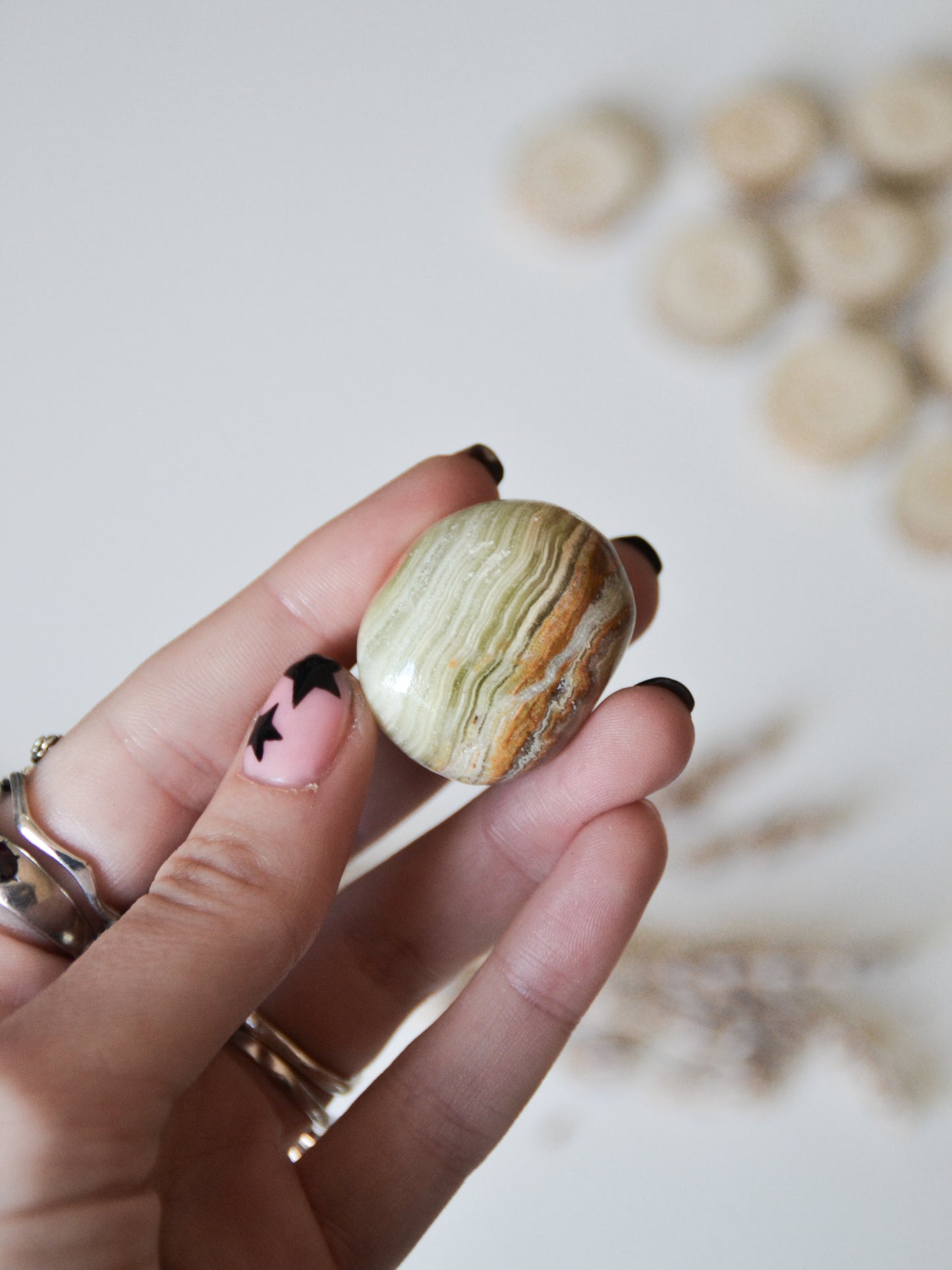 Onice verde burattata