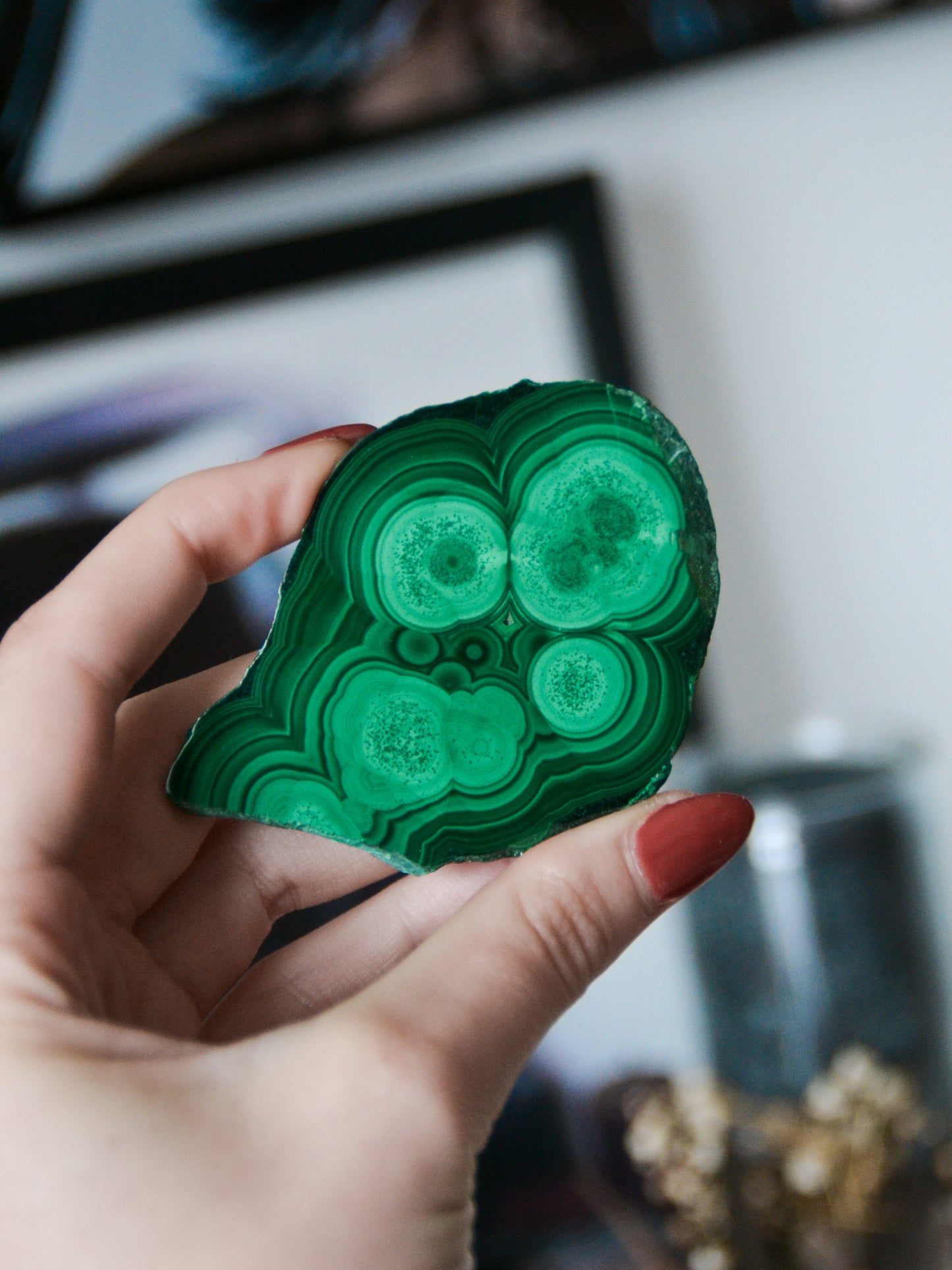 Fetta di malachite