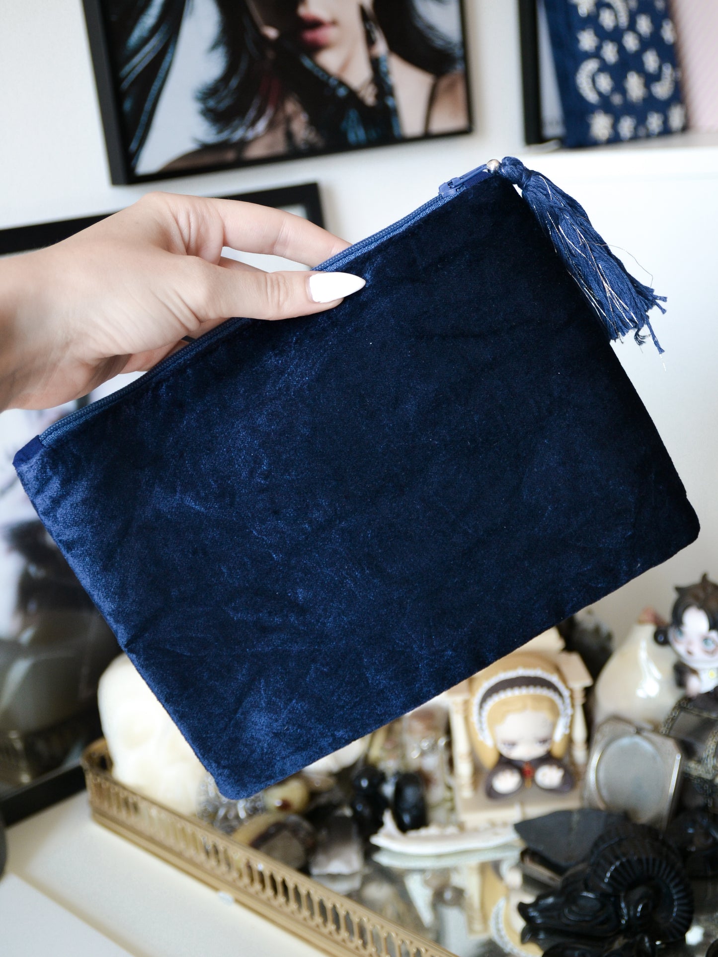 Astuccio morbido con lune e stelle