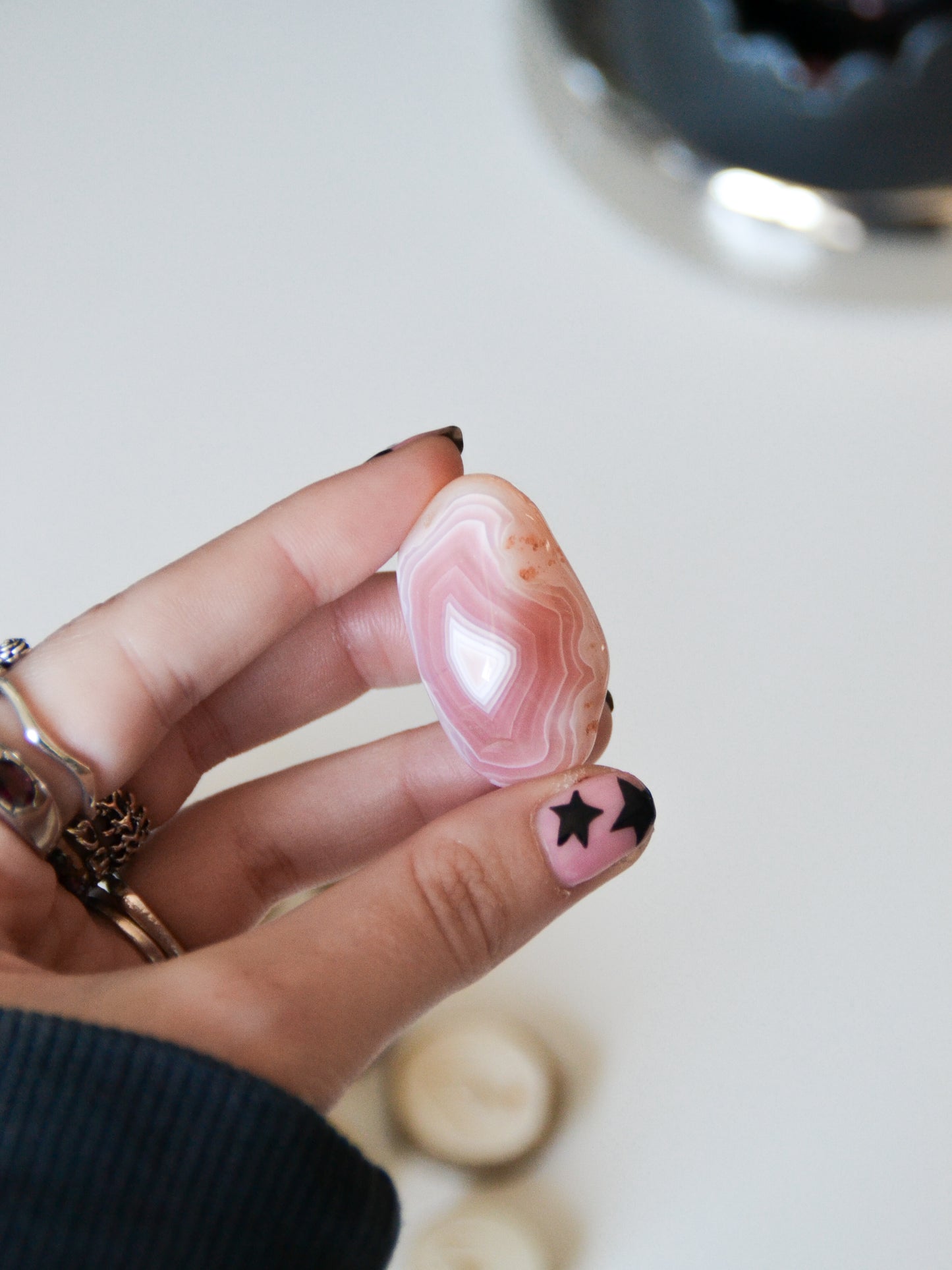 Agata albicocca burattata