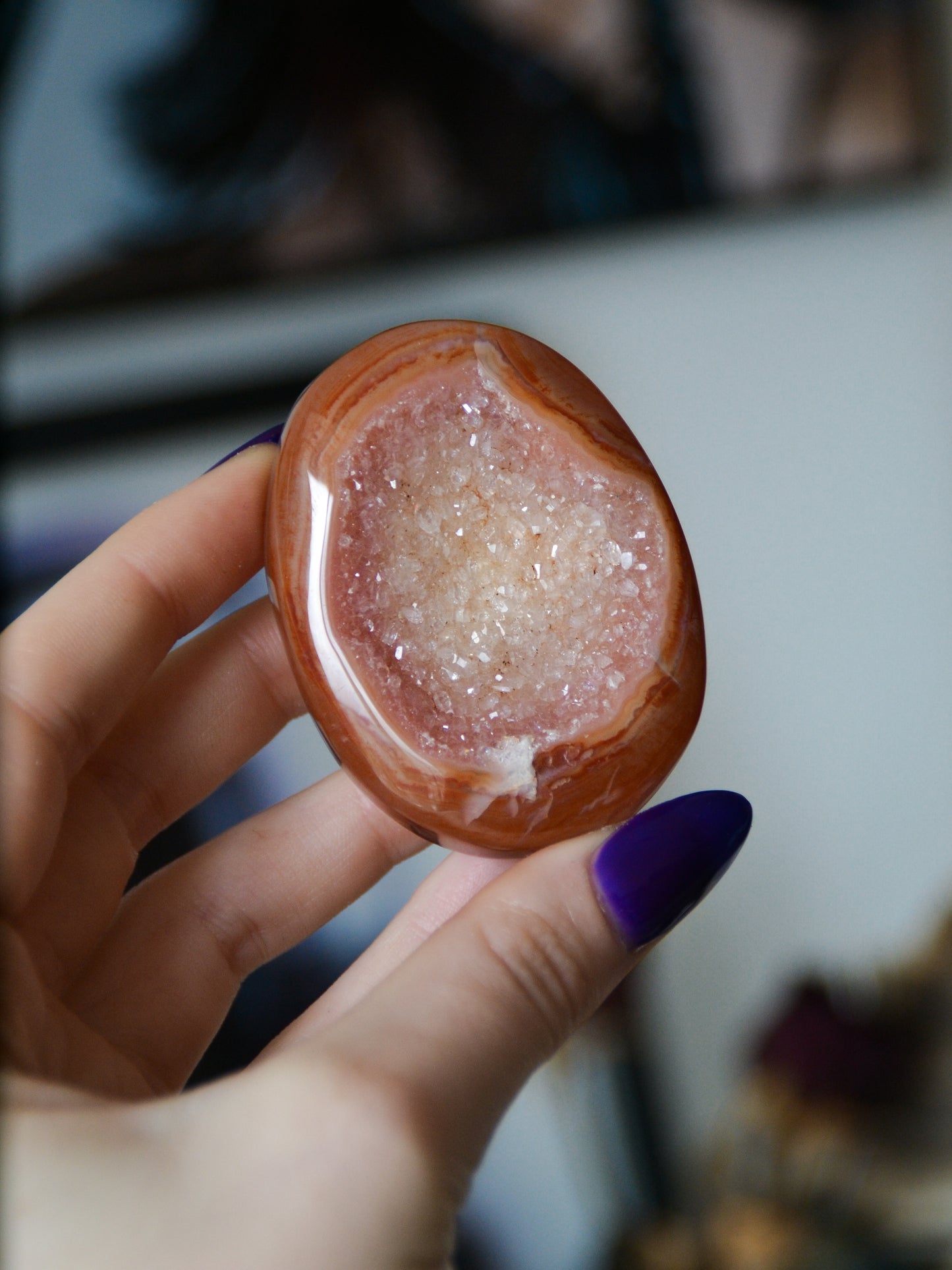 Palmstone in corniola druzy