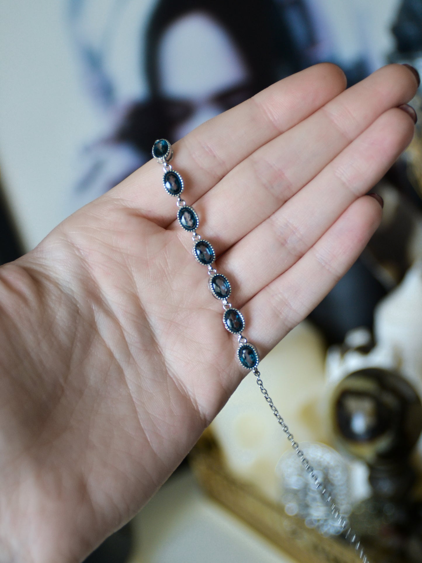 Bracciale con ovali in topazio london