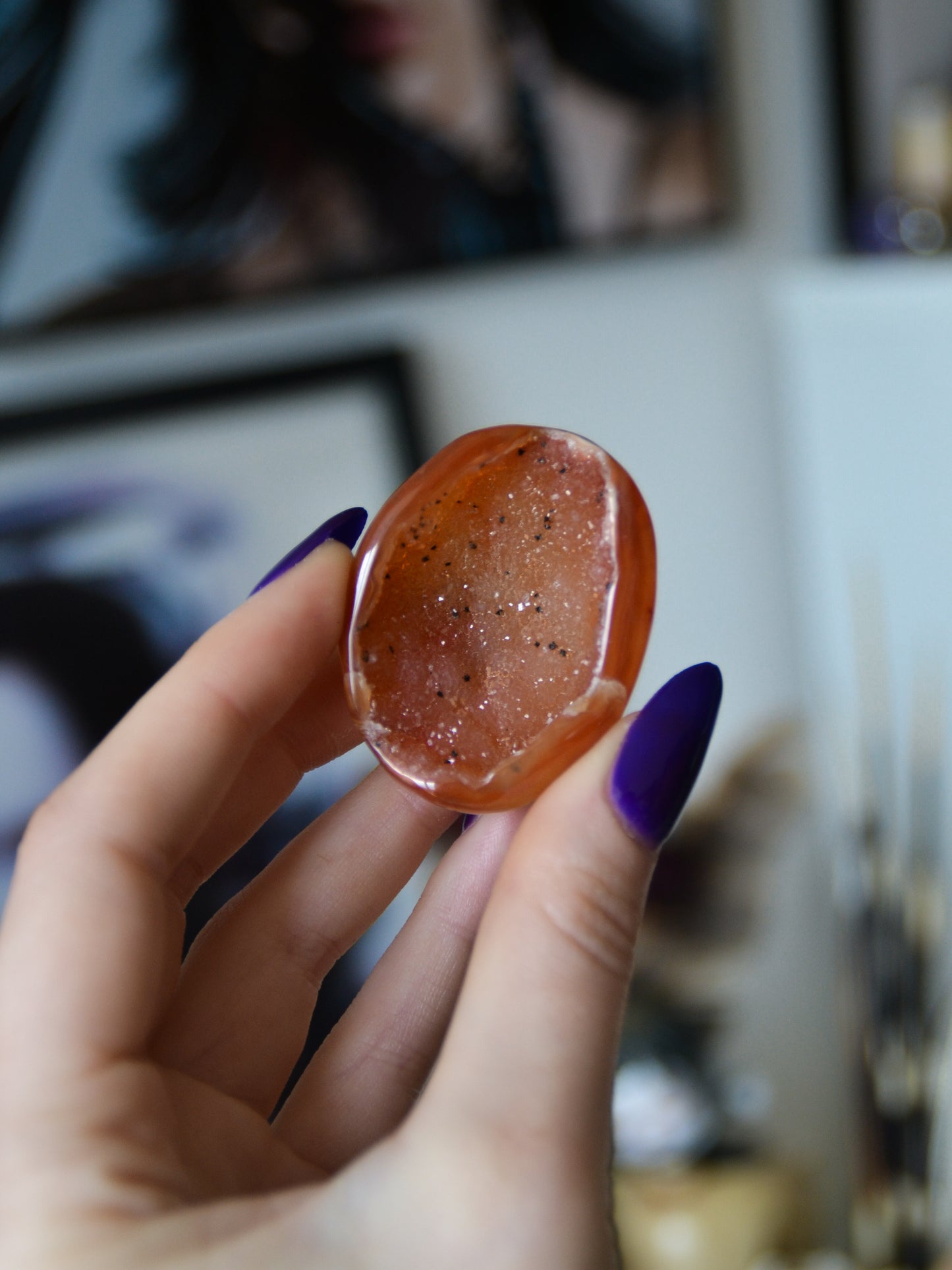 Palmstone in corniola druzy