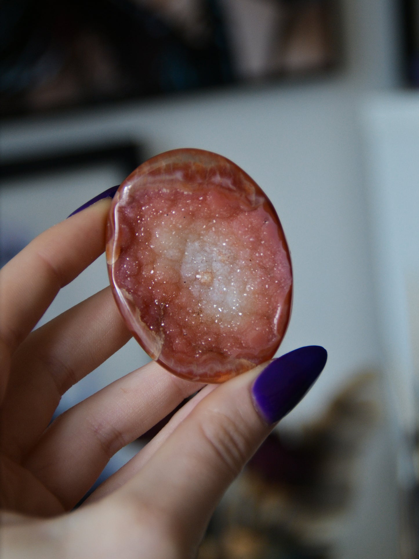 Palmstone in corniola druzy