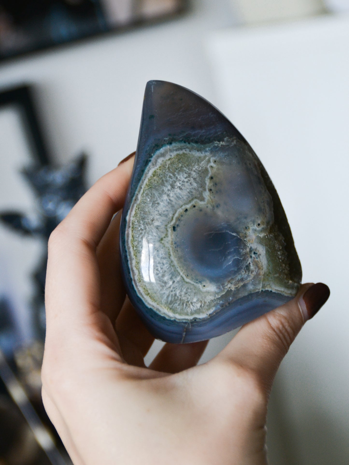 Fiamma in agata druzy