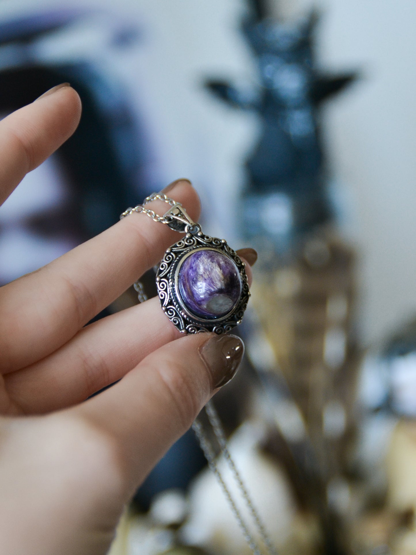 Ciondolo con montatura vintage in ciaroite