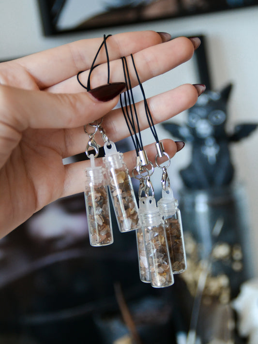 Portachiavi crystal jar Pietra di luna