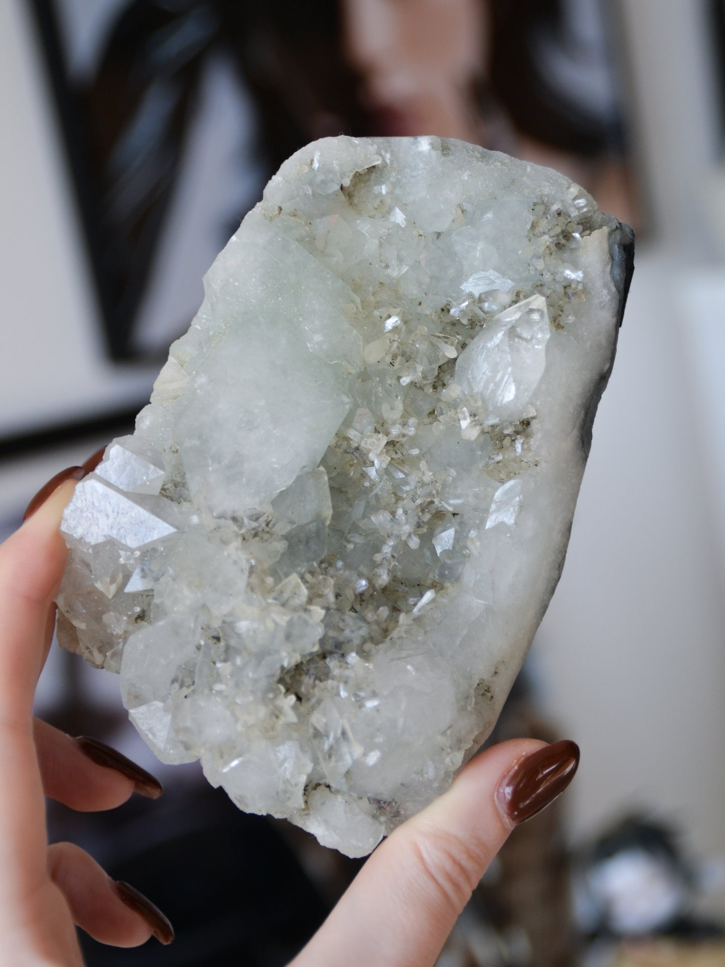 Specimen di apofillite mix calcite (350g)