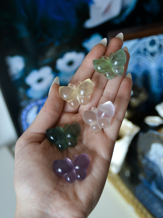Farfalla in fluorite