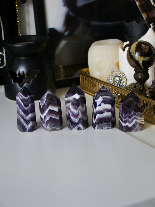 Torre in ametista chevron