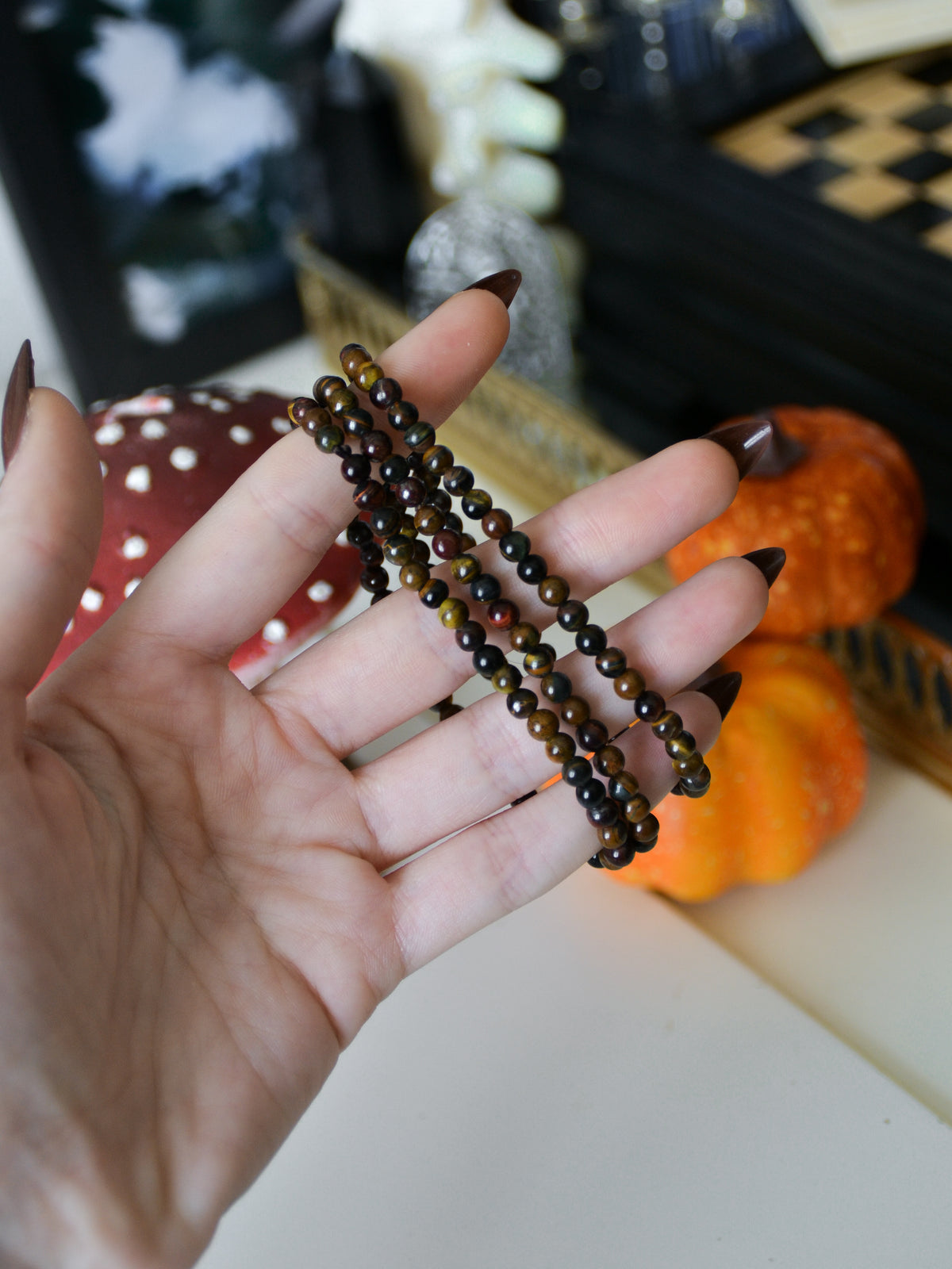 Bracciale in occhio di tigre mix 4mm