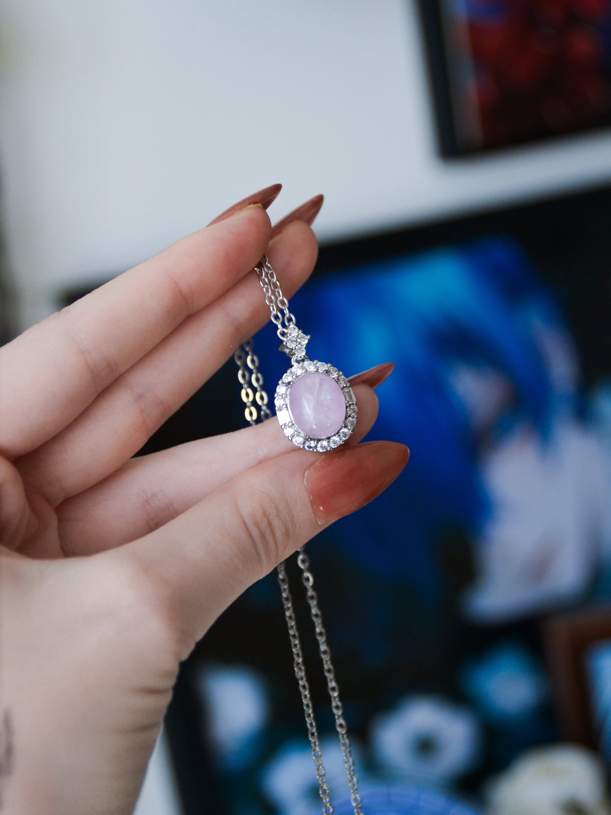 Ciondolo pink majesty con kunzite