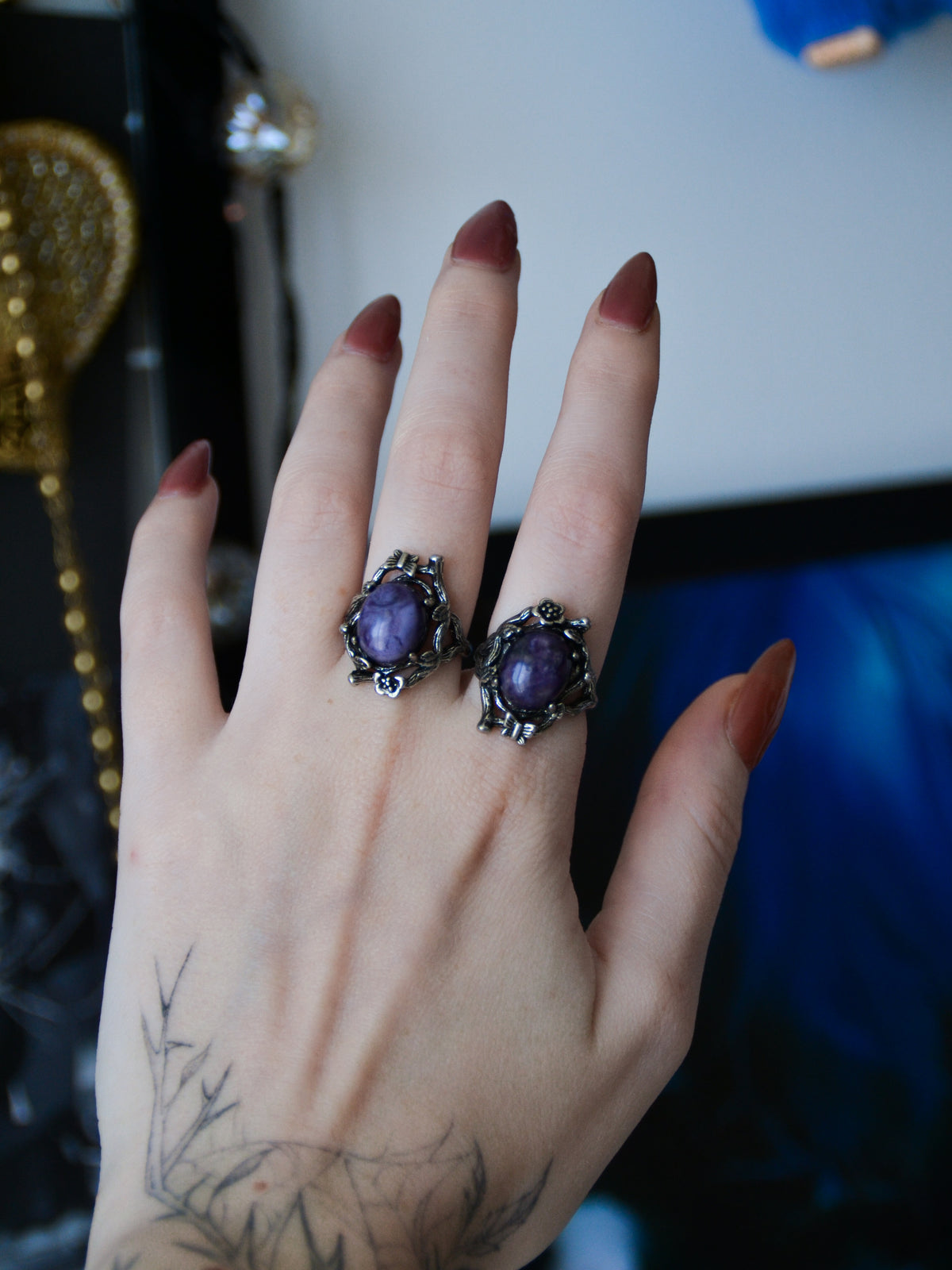 Anello thorns con ciaroite