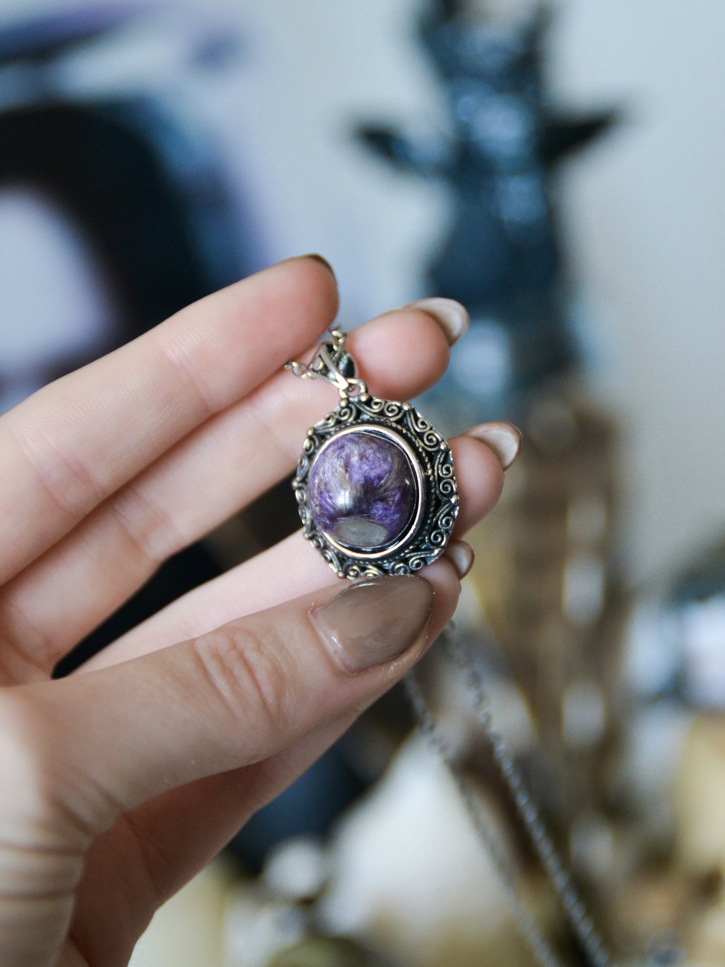 Ciondolo con montatura vintage in ciaroite