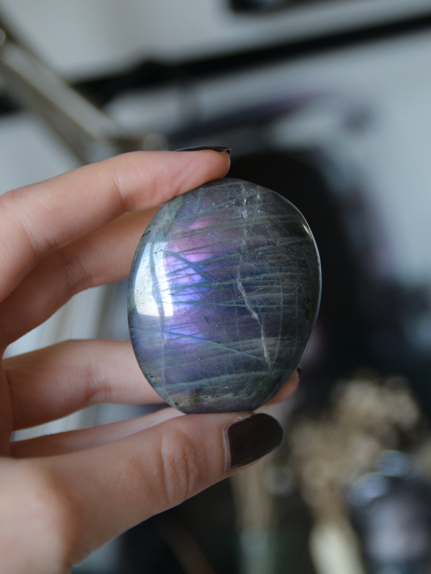 Palmstone in labradorite viola/sunset