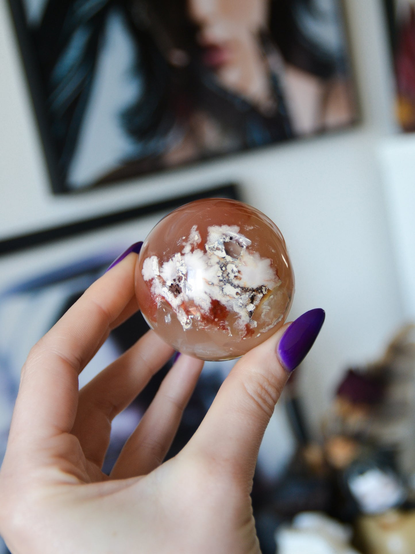 Sfera in agata sakura