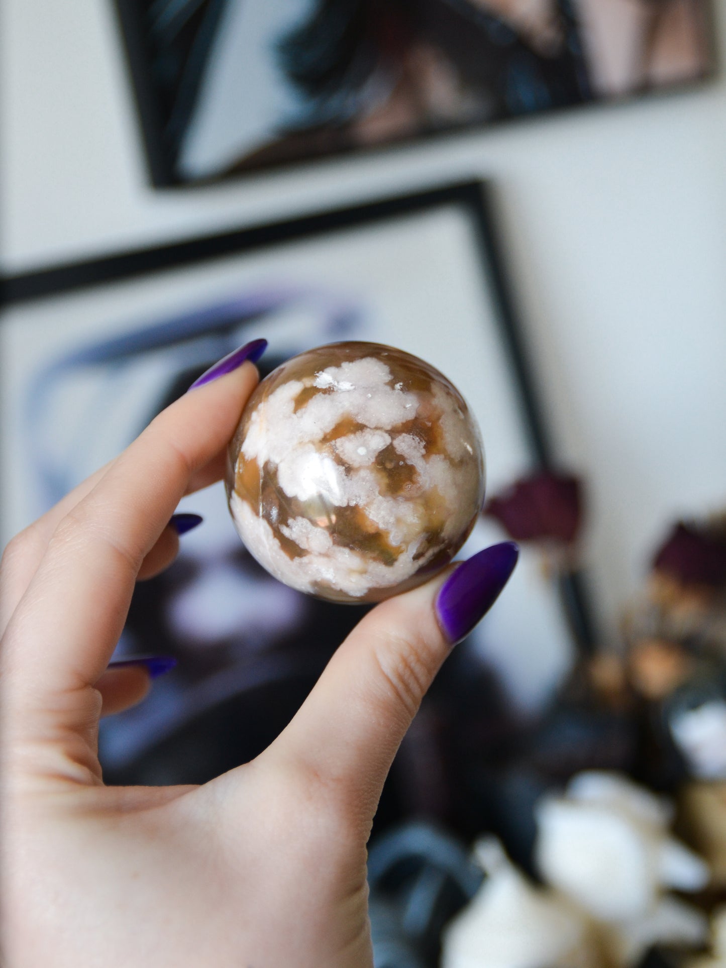 Sfera in agata sakura
