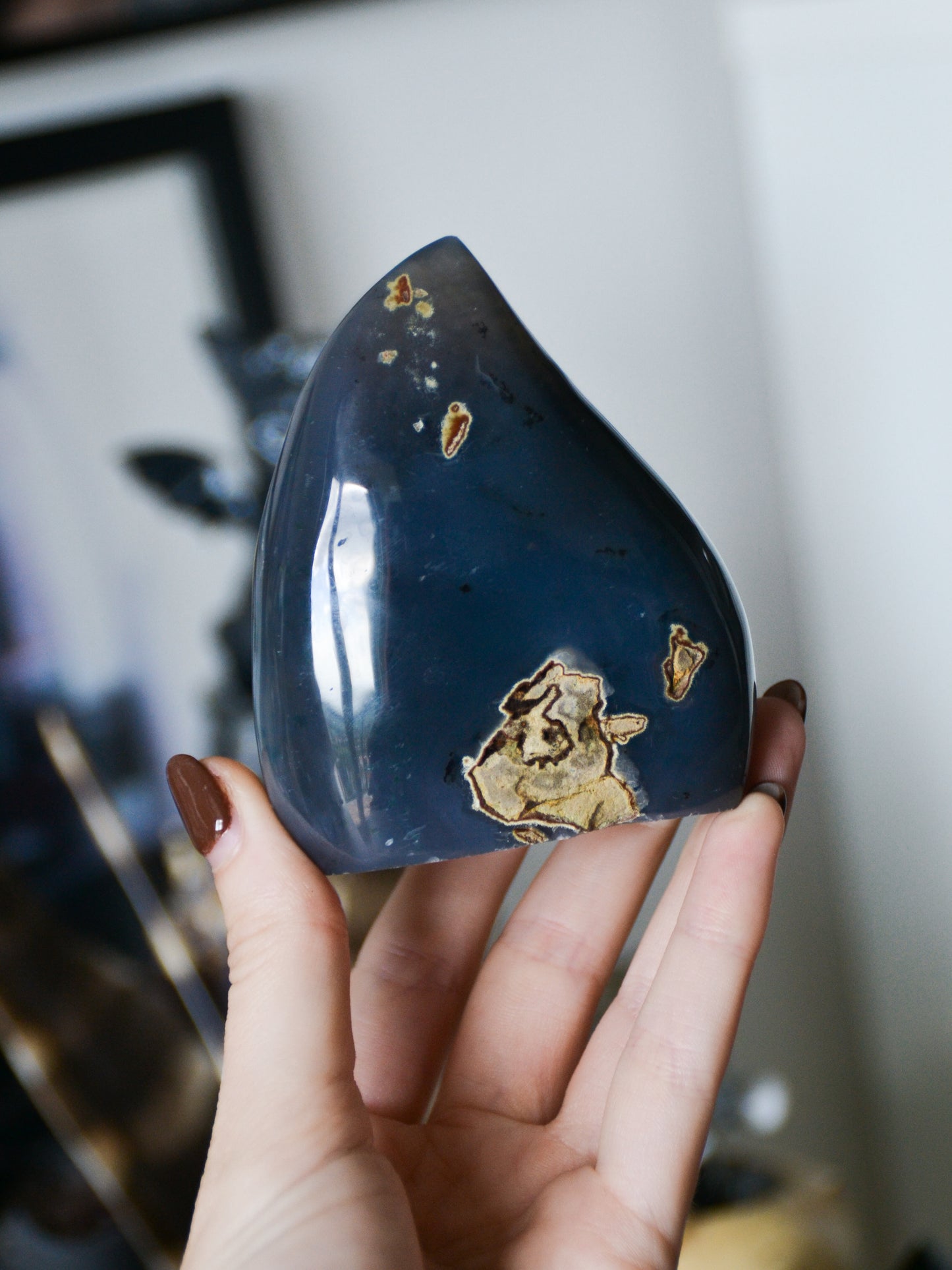 Fiamma in agata druzy