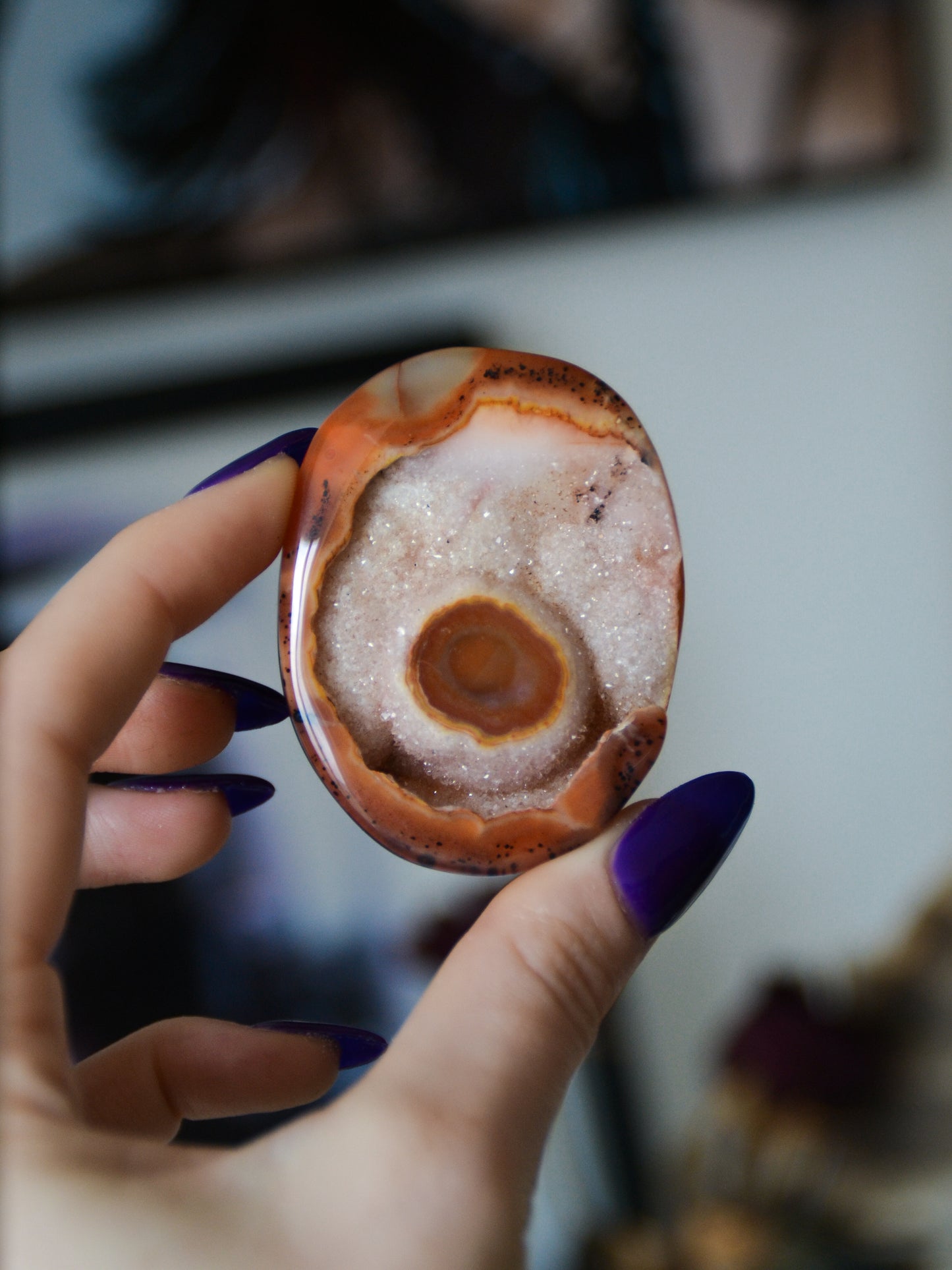 Palmstone in corniola druzy