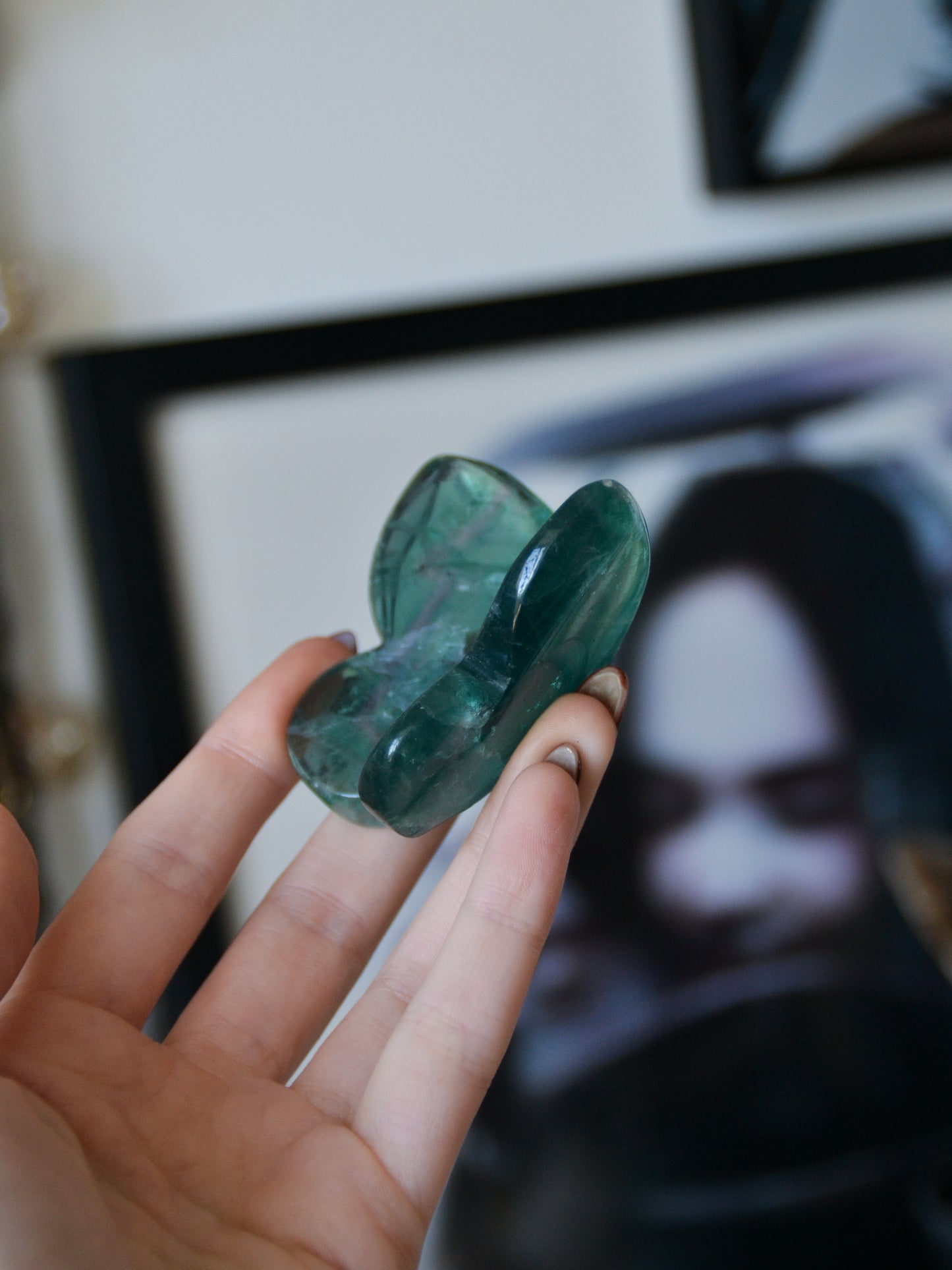 Farfalla 3D in fluorite