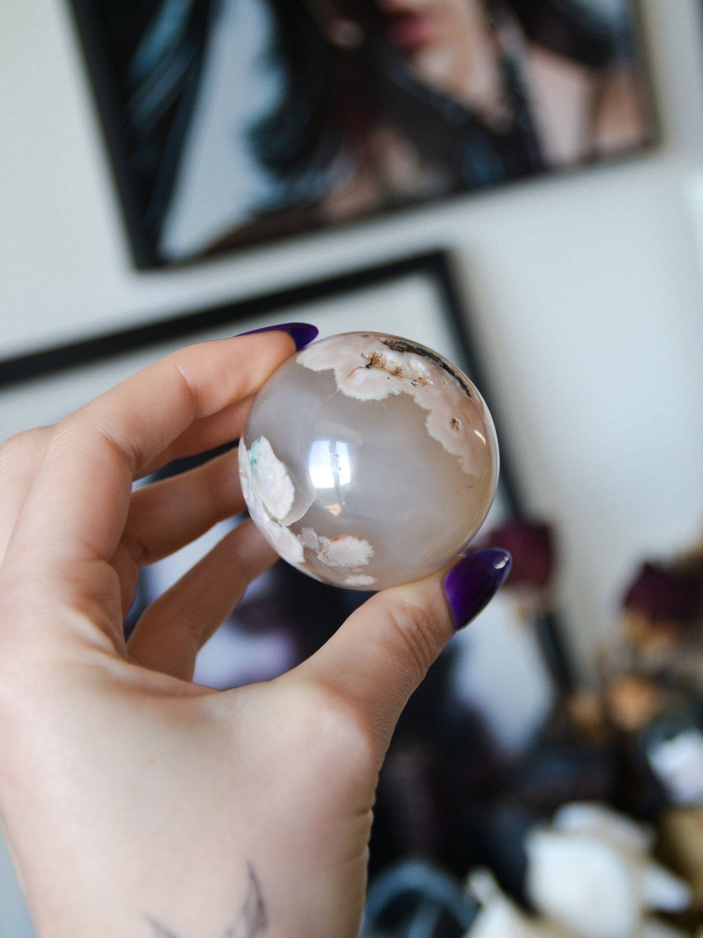 Sfera in agata sakura