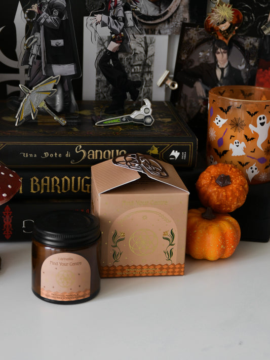 Candela profumata Find your centre patchouli mandala