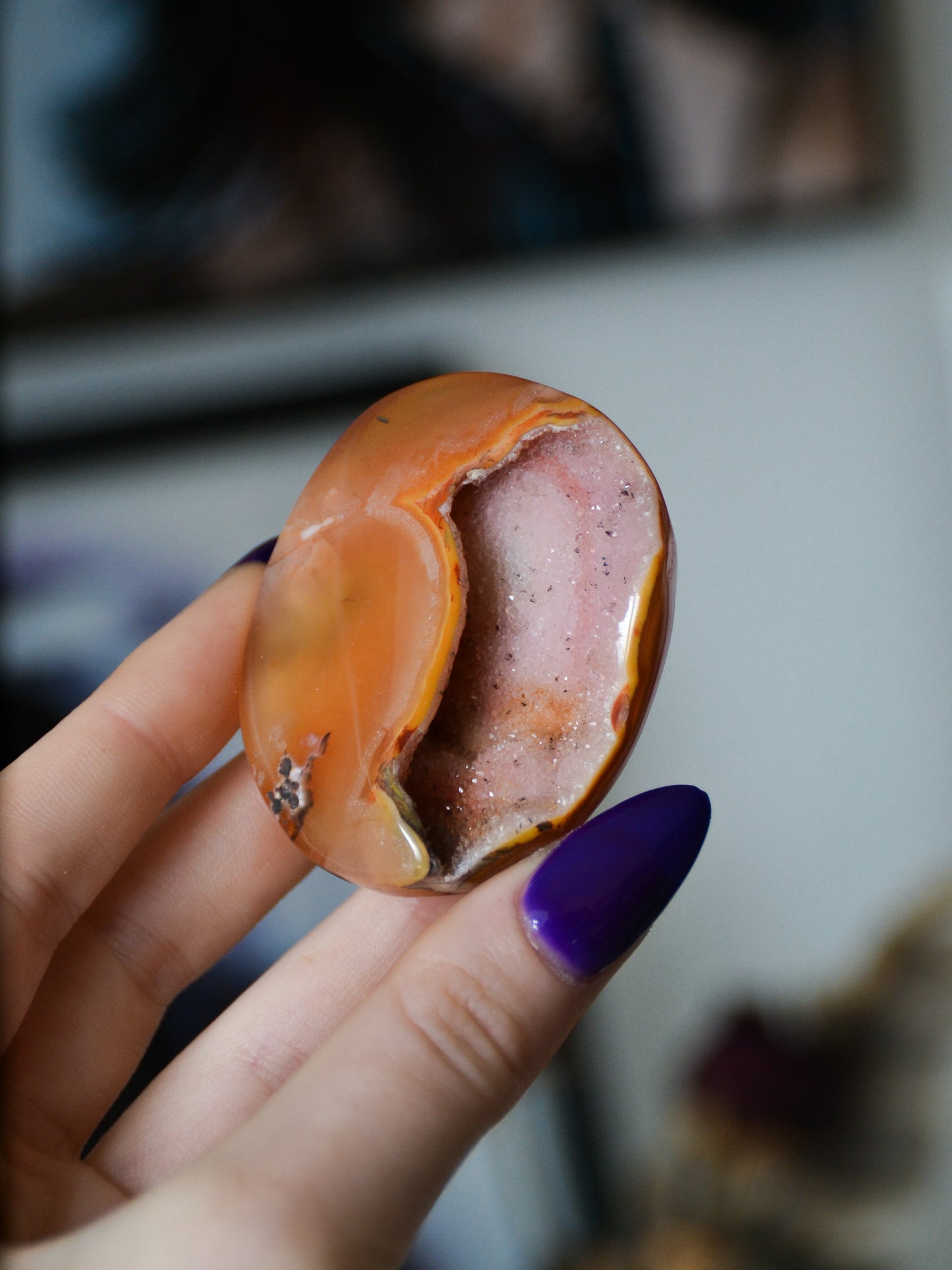 Palmstone in corniola druzy