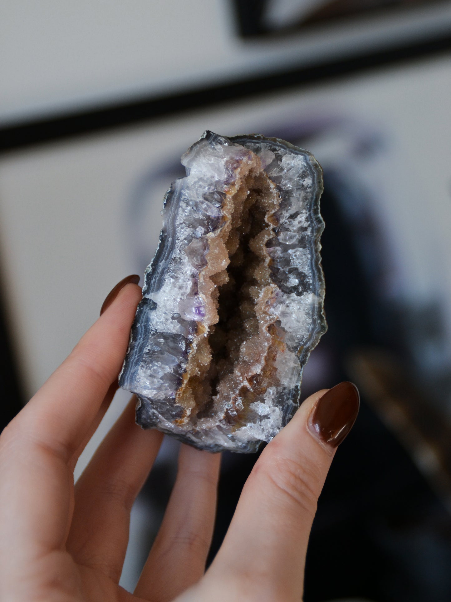 Drusa di ametista arcobaleno sugary