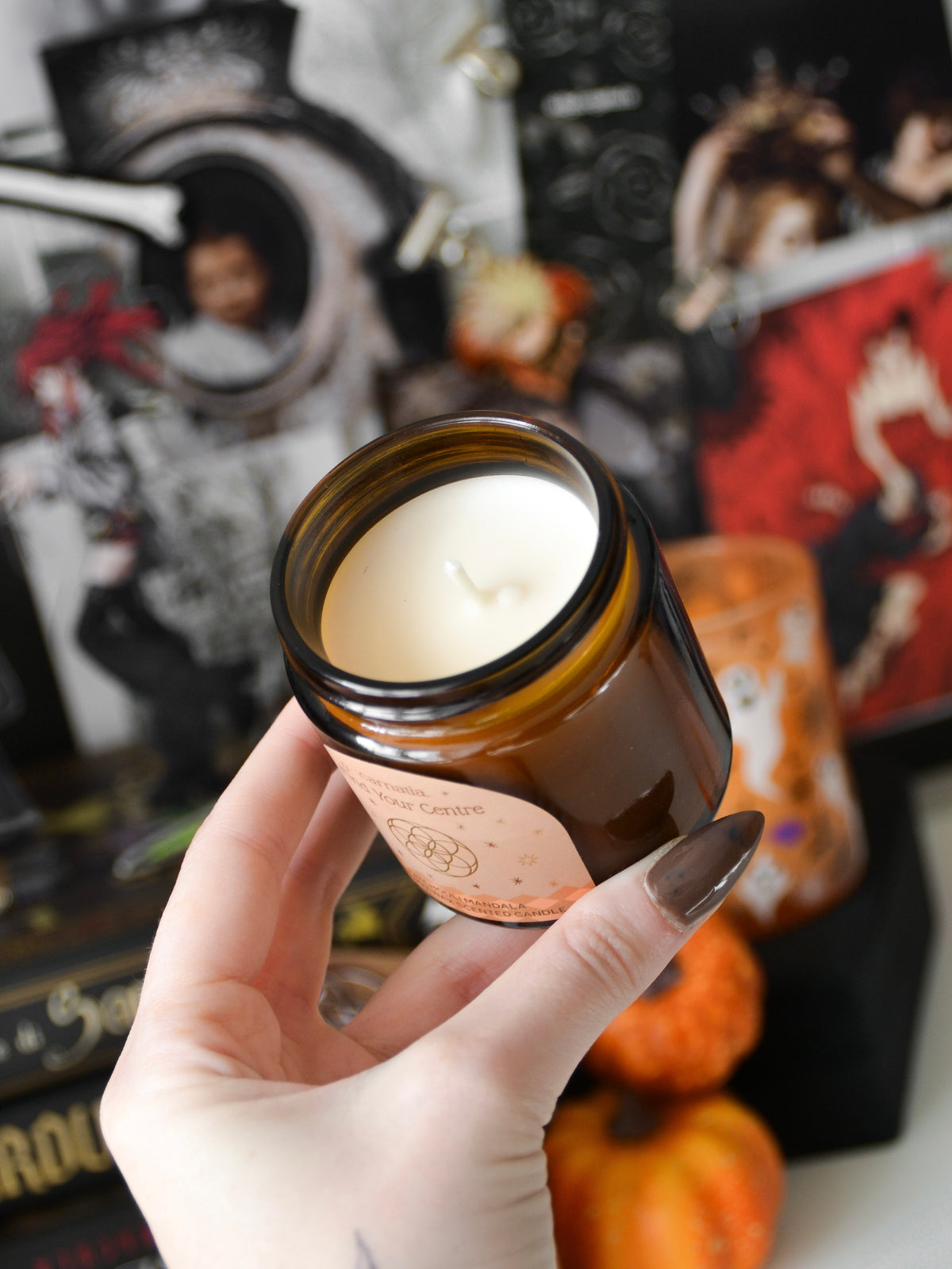 Candela profumata Find your centre patchouli mandala