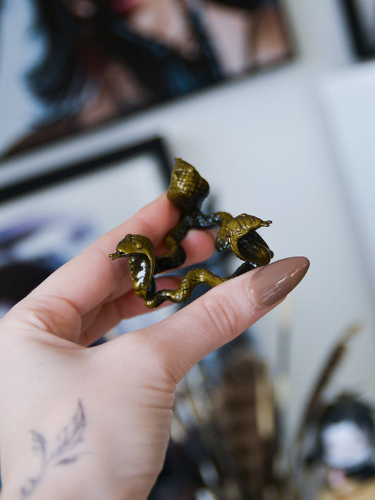 Portasfera in metallo con serpenti