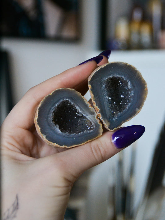 Coppia di geodi (Brasile) 128g