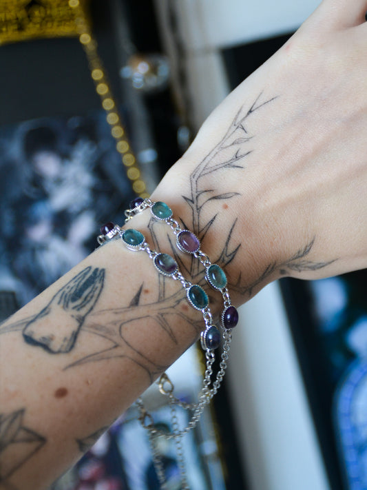 Bracciale con fluorite