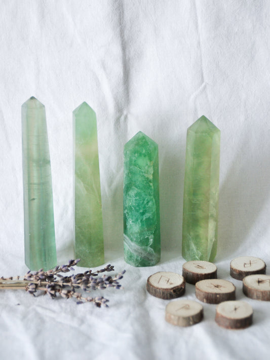 Torre in fluorite verde