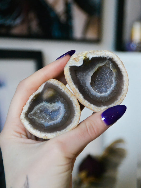 Coppia di geodi (Brasile) 144g