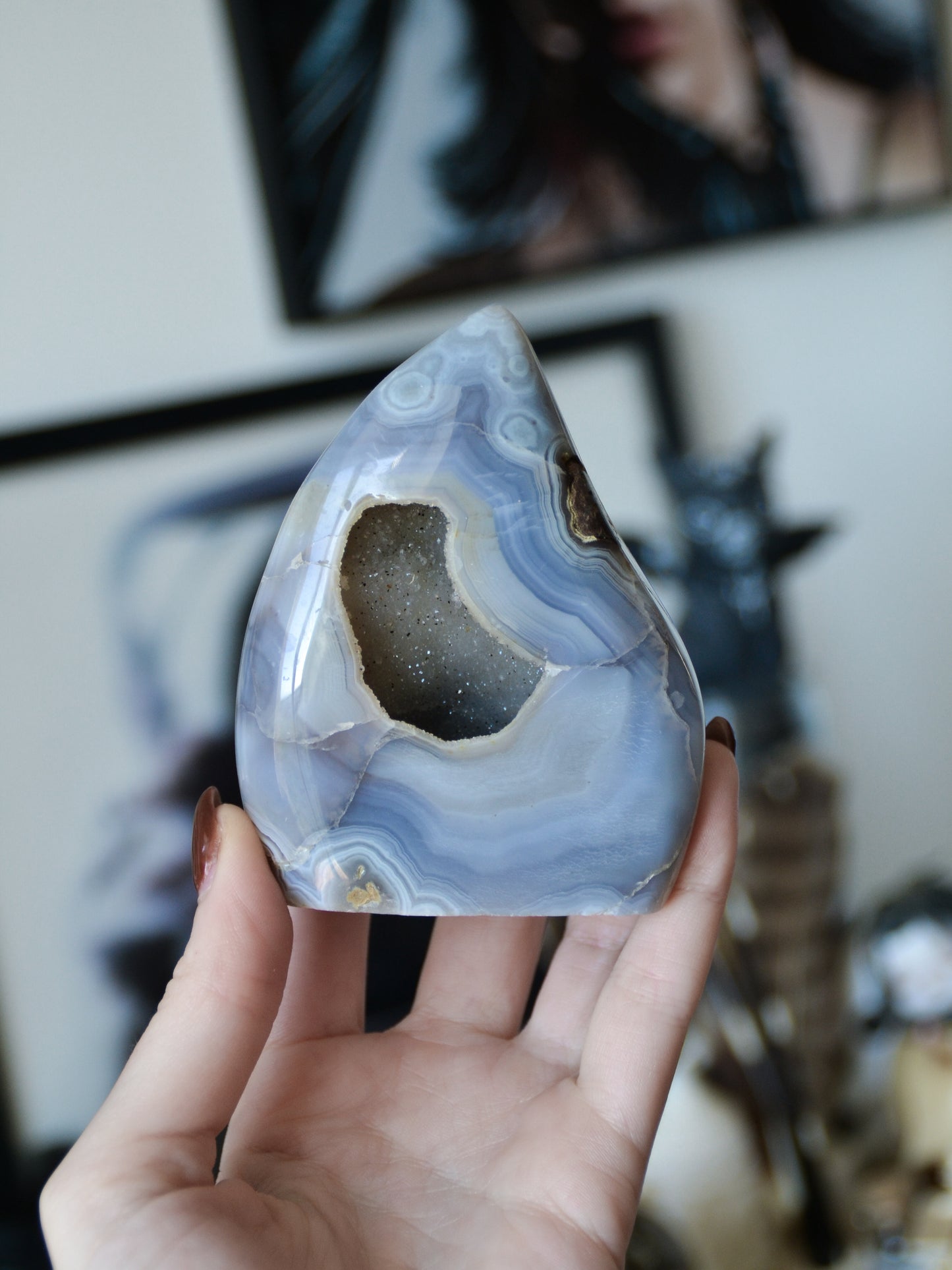 Fiamma in agata druzy