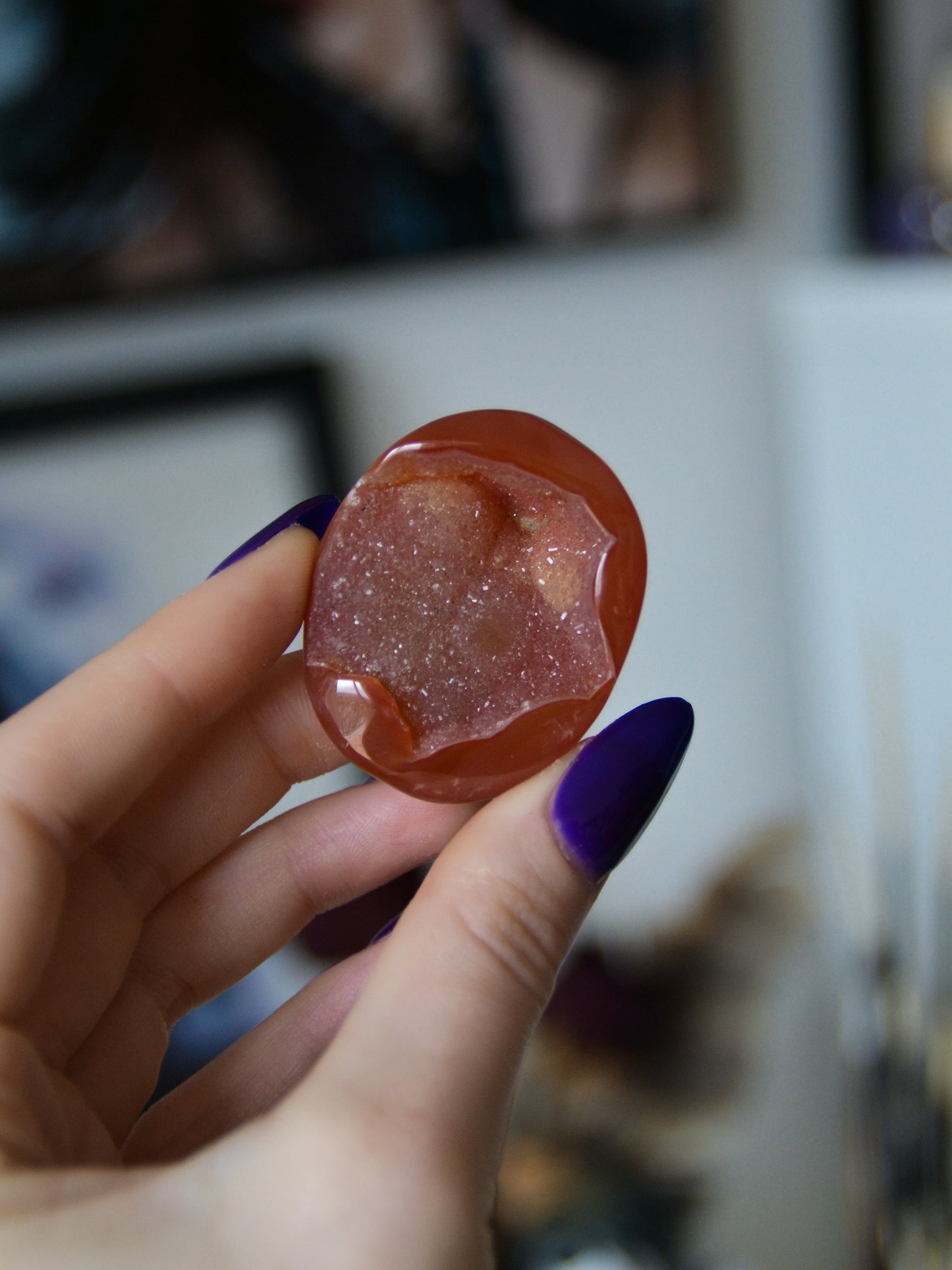 Palmstone in corniola druzy