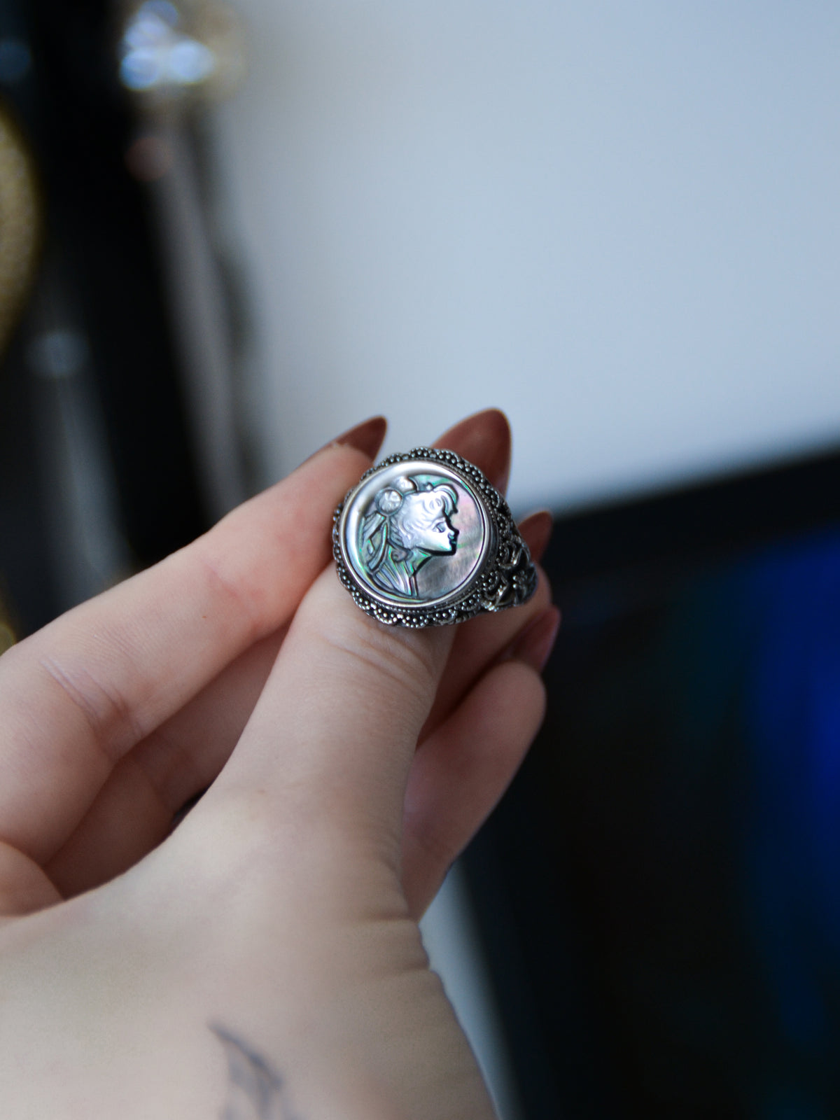 Anello sailor moon in abalone