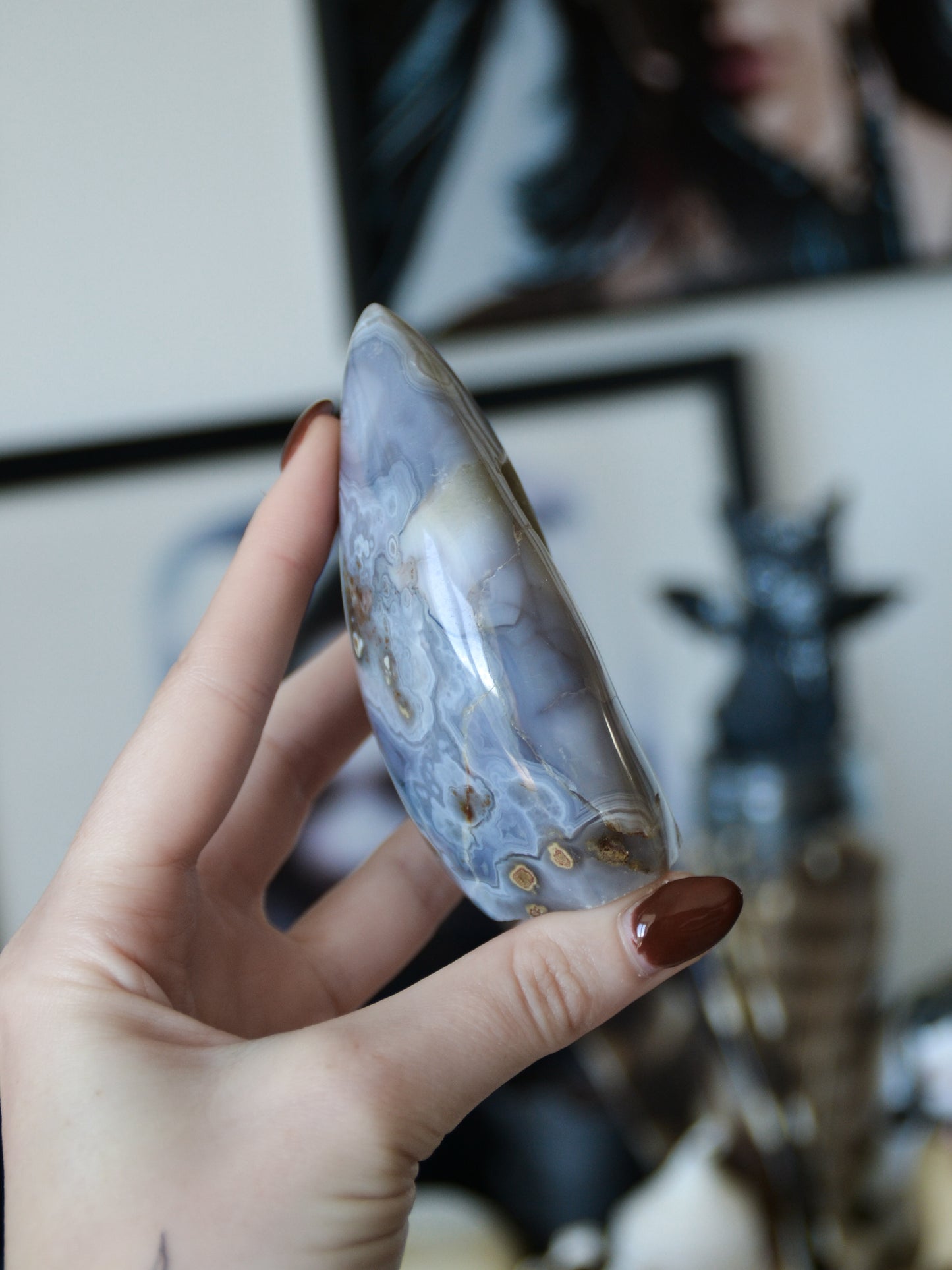 Fiamma in agata druzy