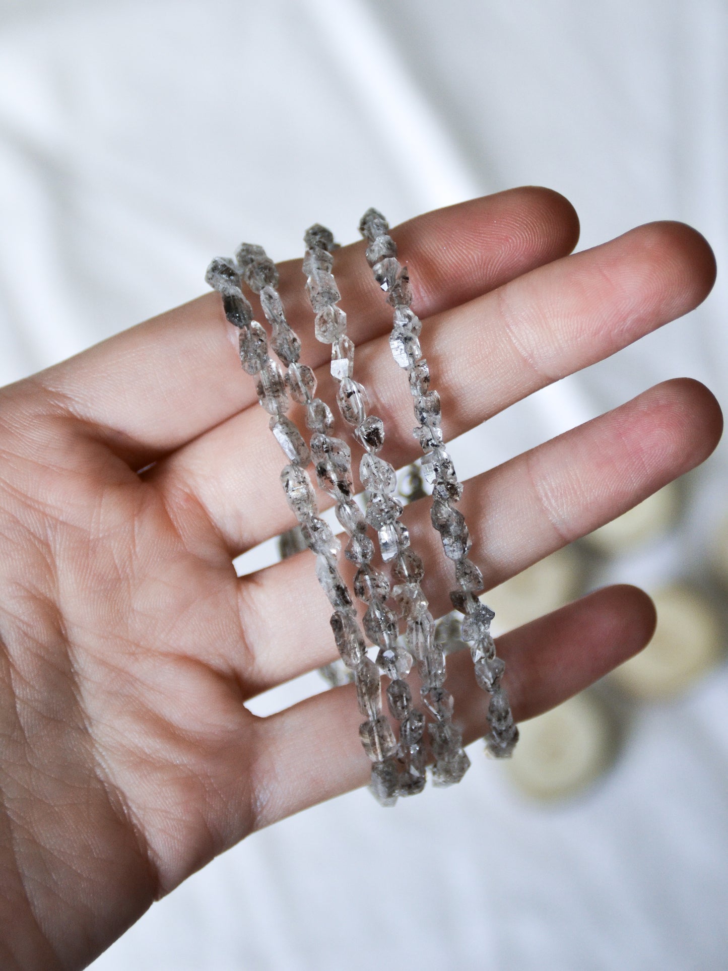 Bracciale con diamante di herkimer