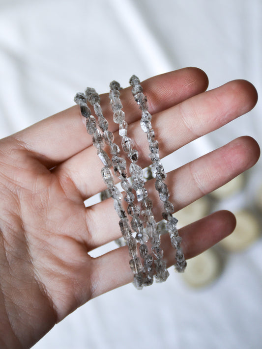 Bracciale con diamante di herkimer