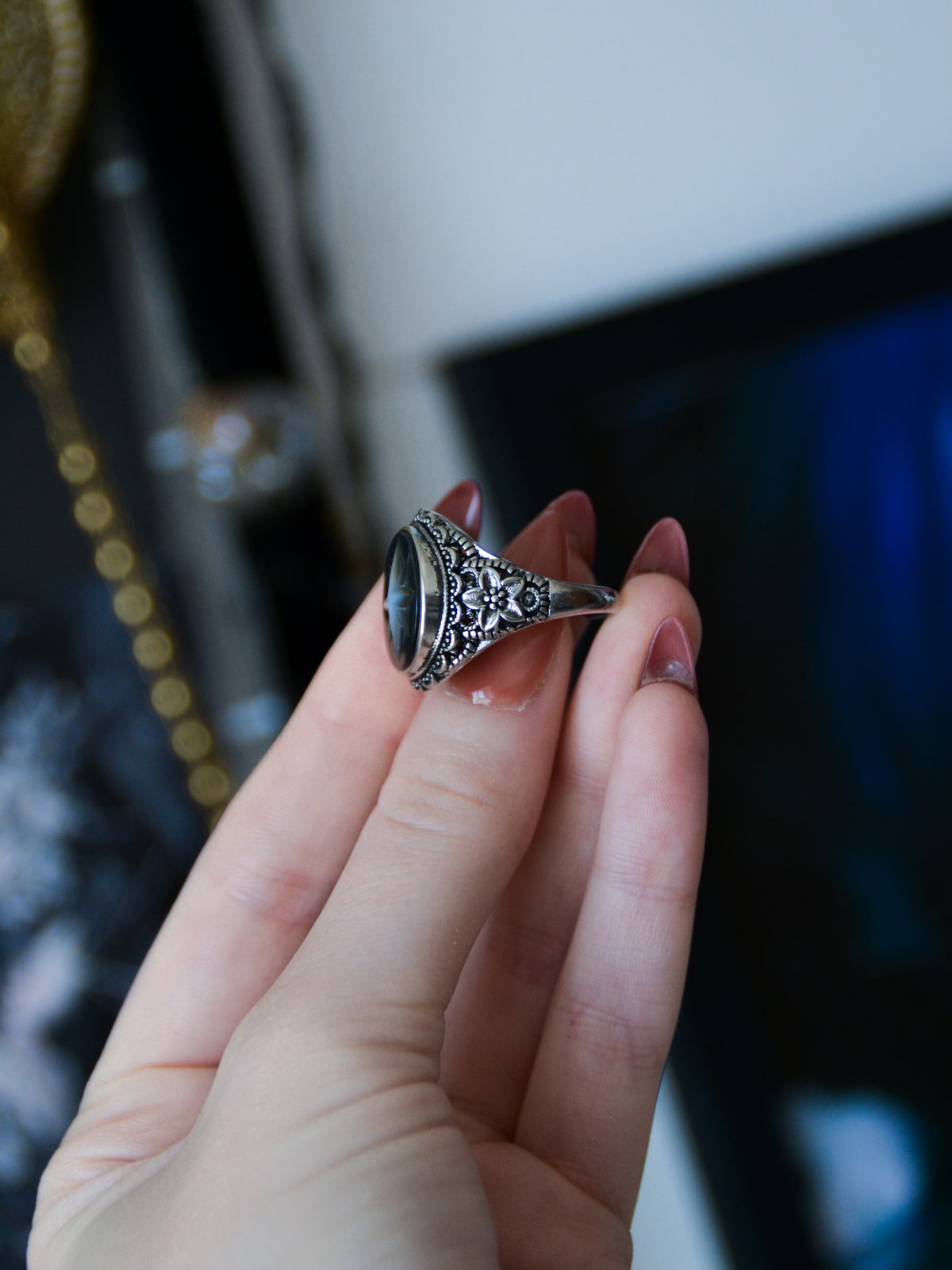 Anello north star con abalone
